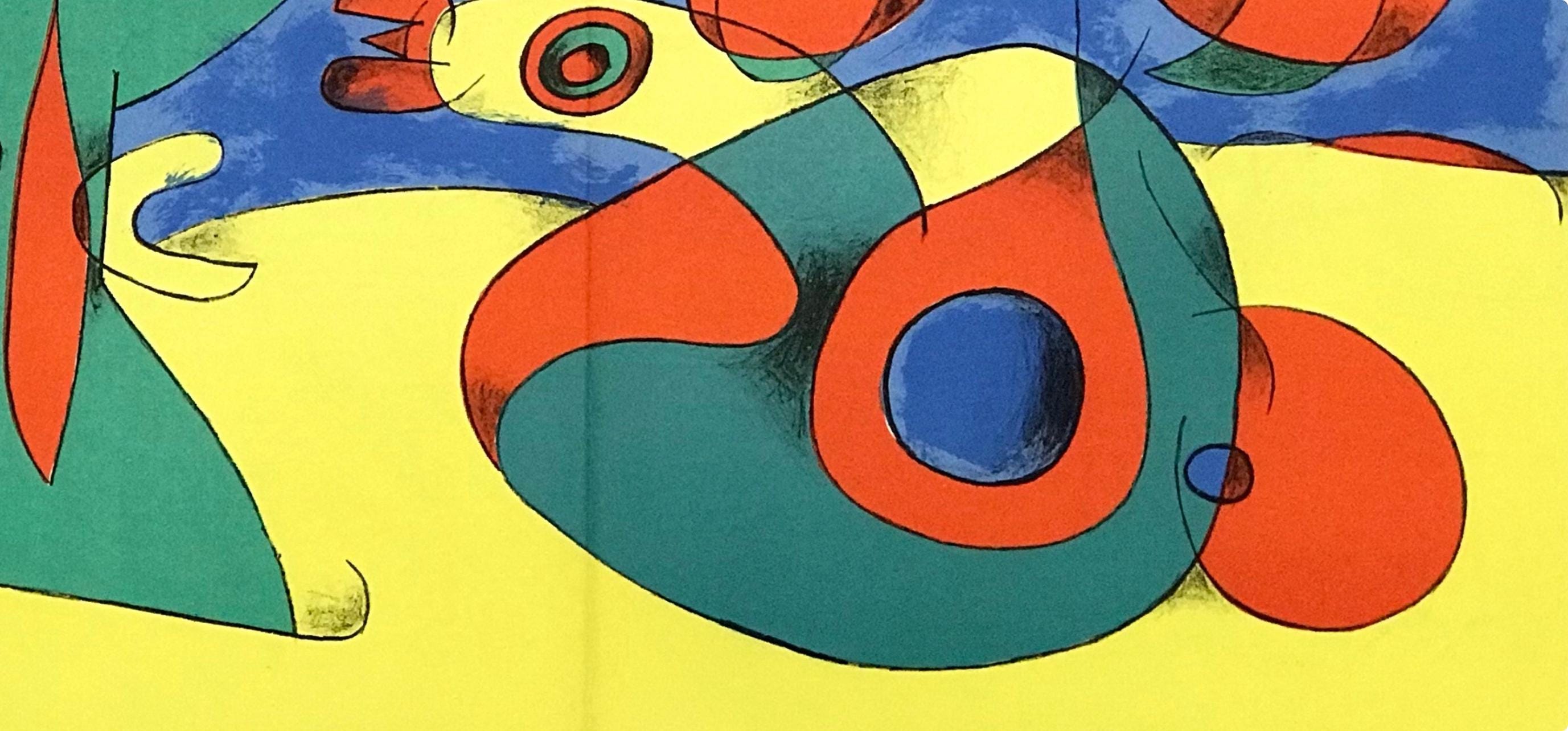 Joan Miró, Composition (Cramer 34; Mourlot 227), Derrière le miroir, Limited Edition Lithograph