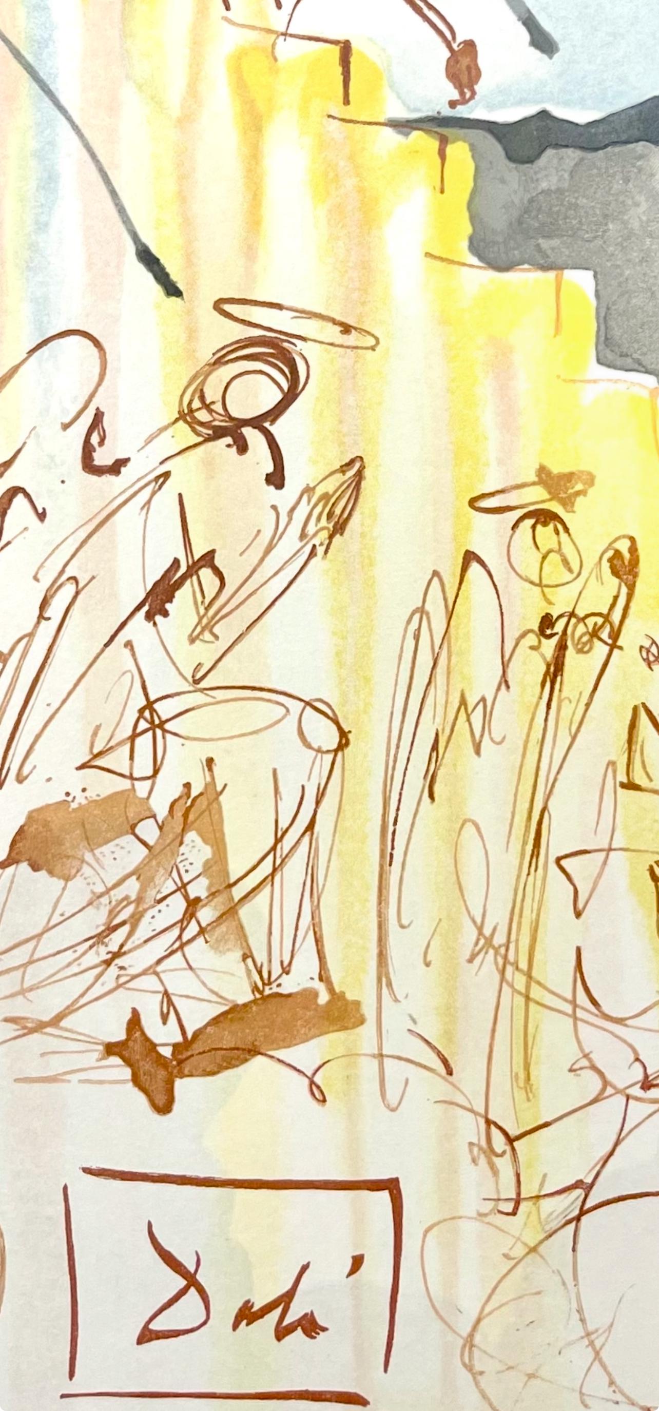 Salvador Dali, Paradies XXII (Field 189-200; Michler/Löpsinger 1039-1138), Die Göttliche Komödie, Signed, Limited Edition Woodcut