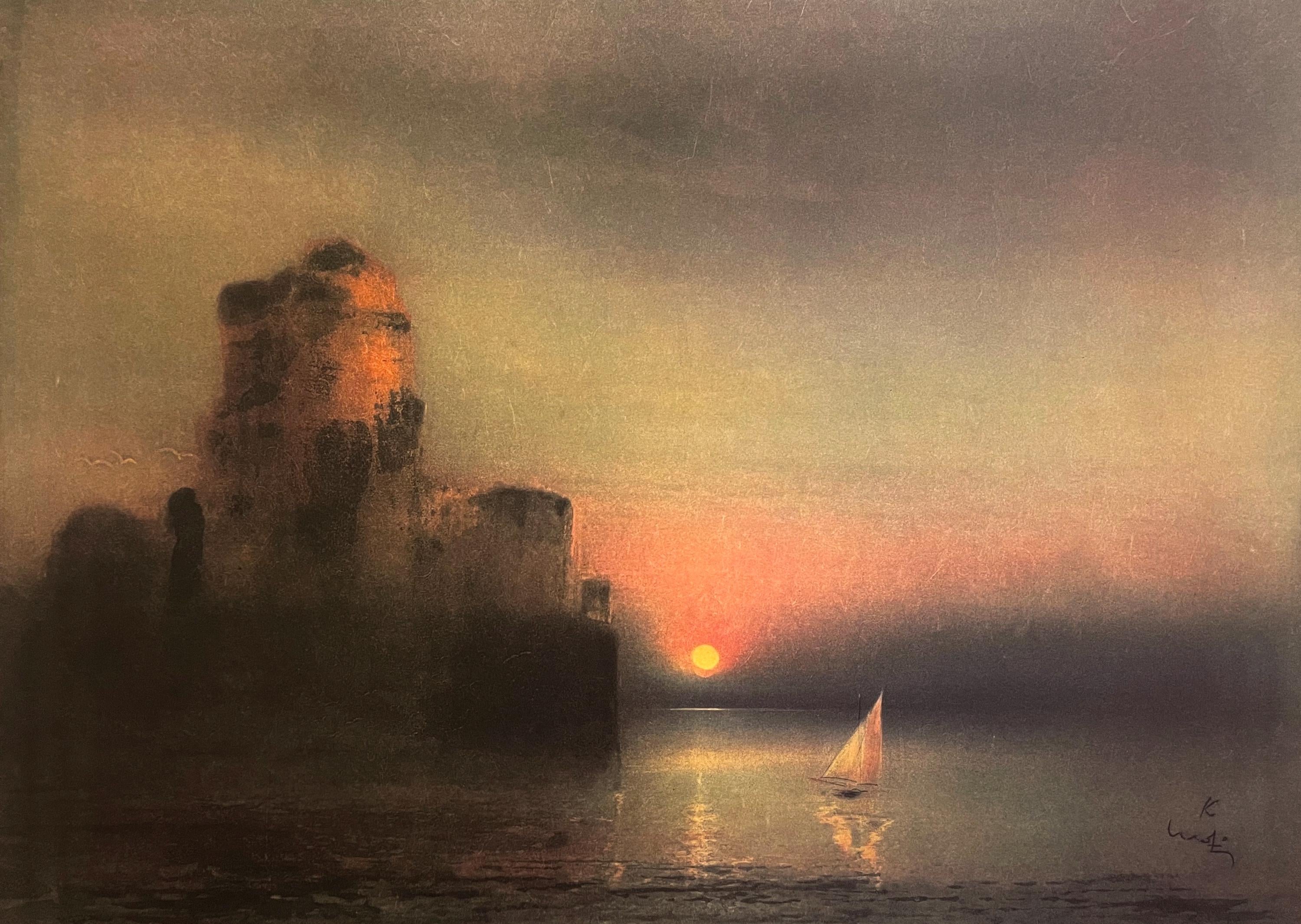 Kaiko Moti, Château d'If, Original Edition Offset Lithograph