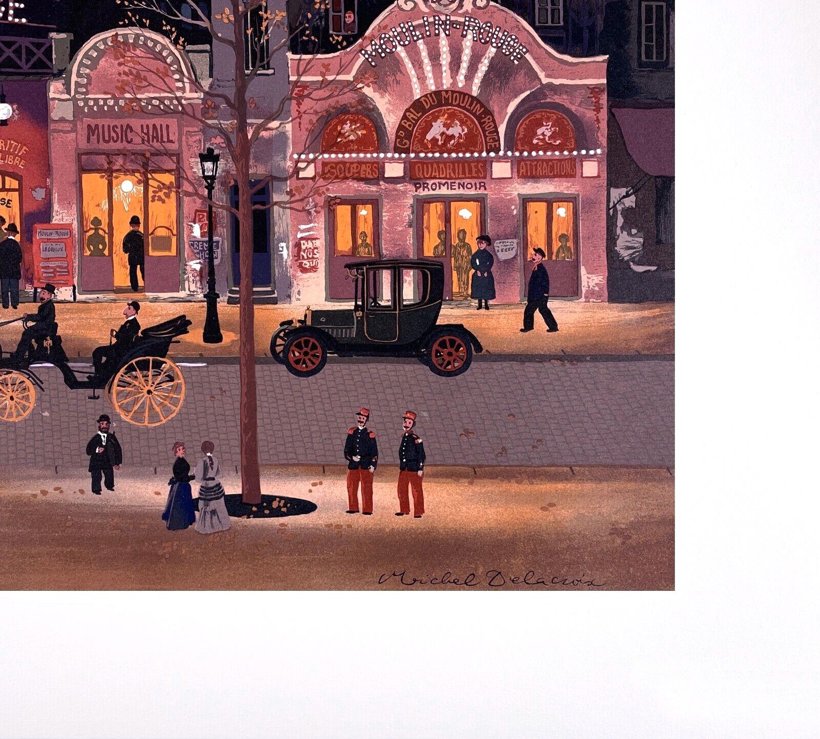 Michel Delacroix, Le Moulin Rouge, Limited Edition Lithograph