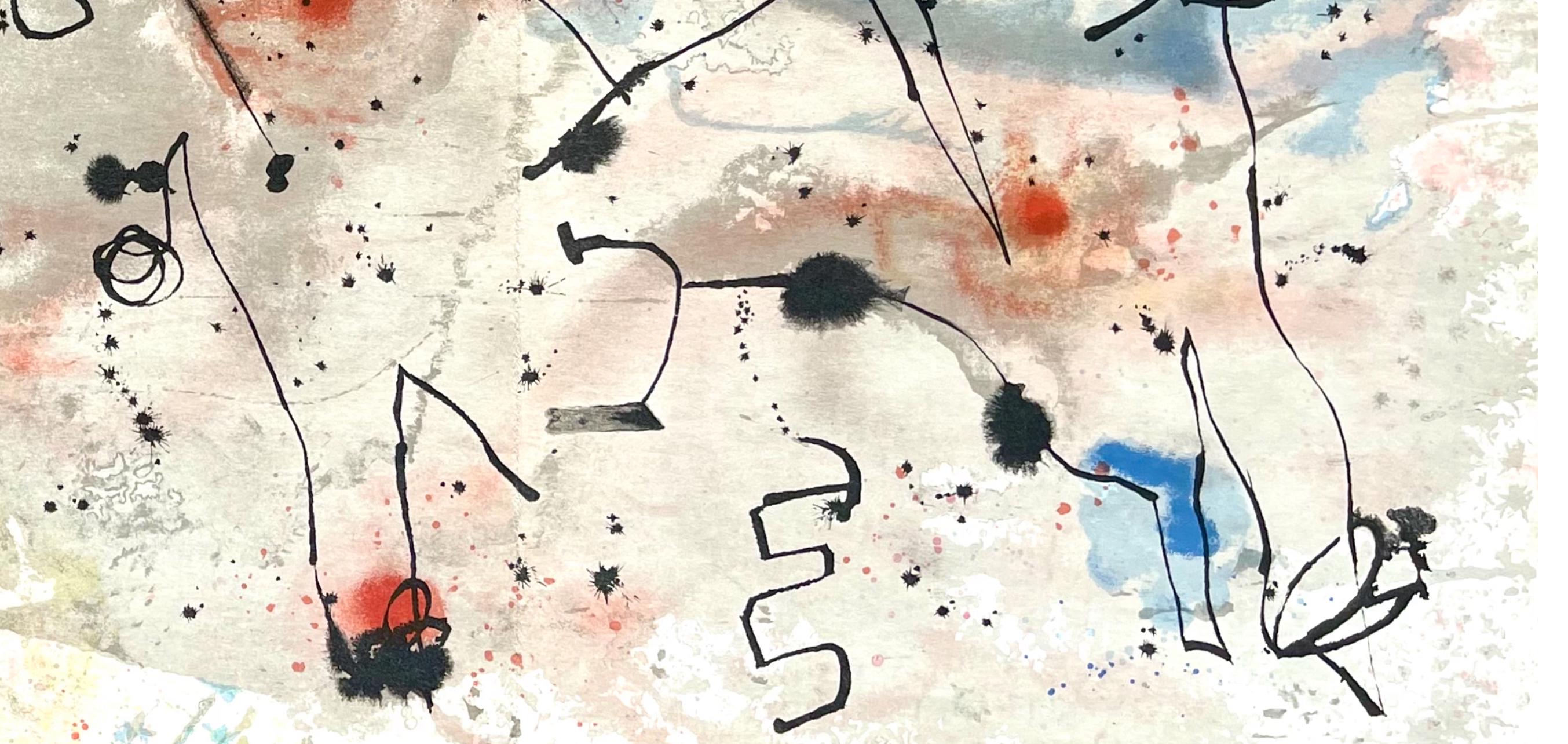 Joan Miró, Composition, Derrière le miroir, Limited Edition Lithograph