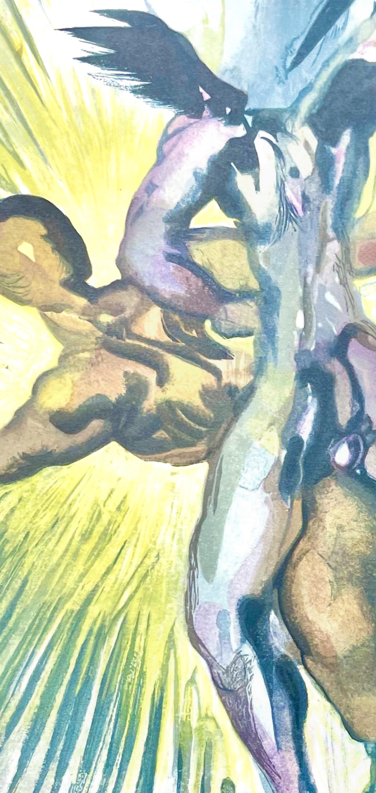 Salvador Dali, Fegefeuer VIII (Field 189-200; Michler/Löpsinger 1039-1138), Die Göttliche Komödie, Signed, Limited Edition Woodcut