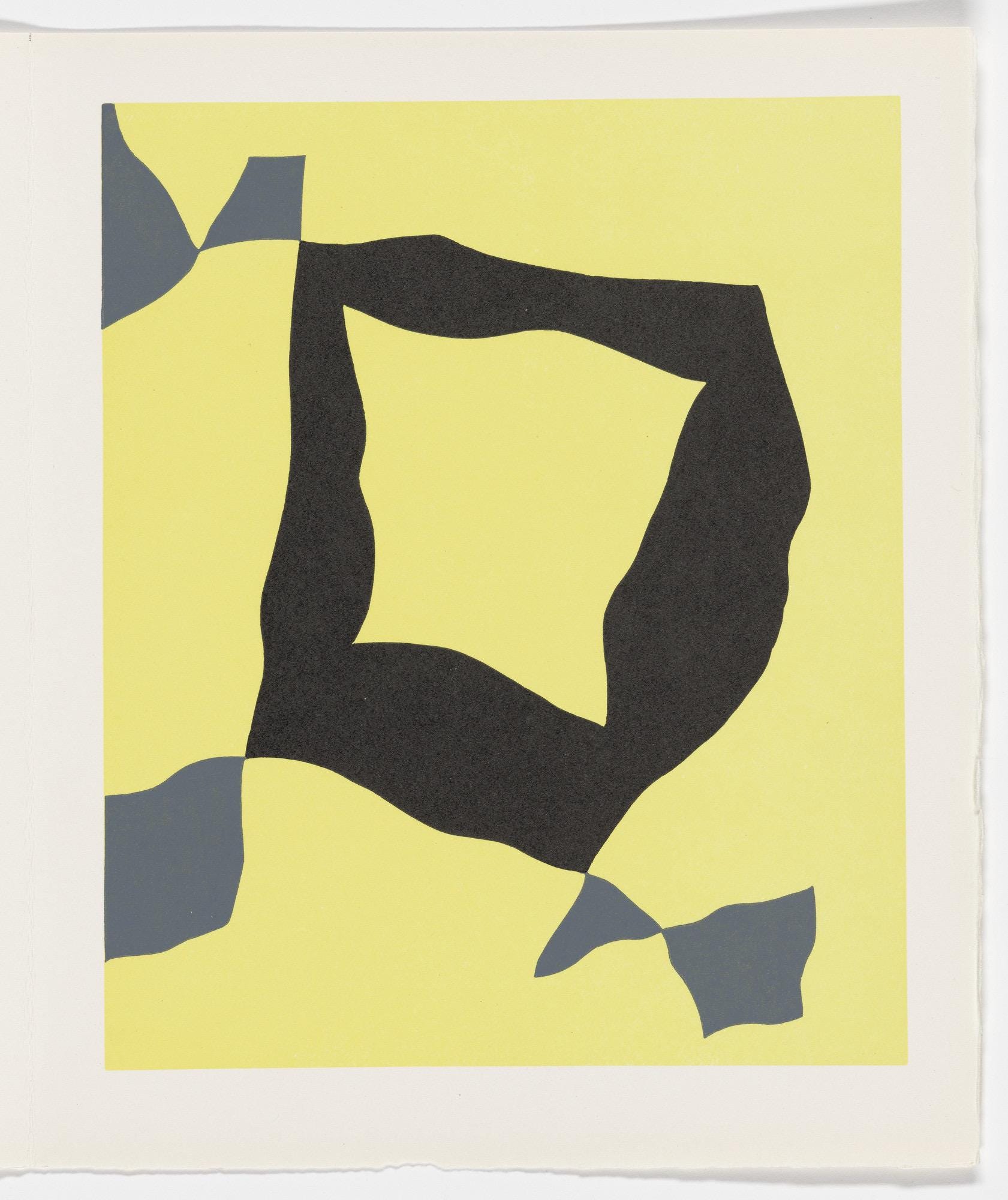 Hans Jean Arp, Composition, Feuilles éparses, Limited Edition Woodcut