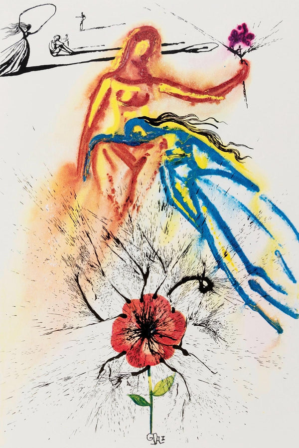 Salvador Dalí, Composition (Field 69-5, A-M), Alice's Adventures in Wonderland, Limited Edition Héliogravure