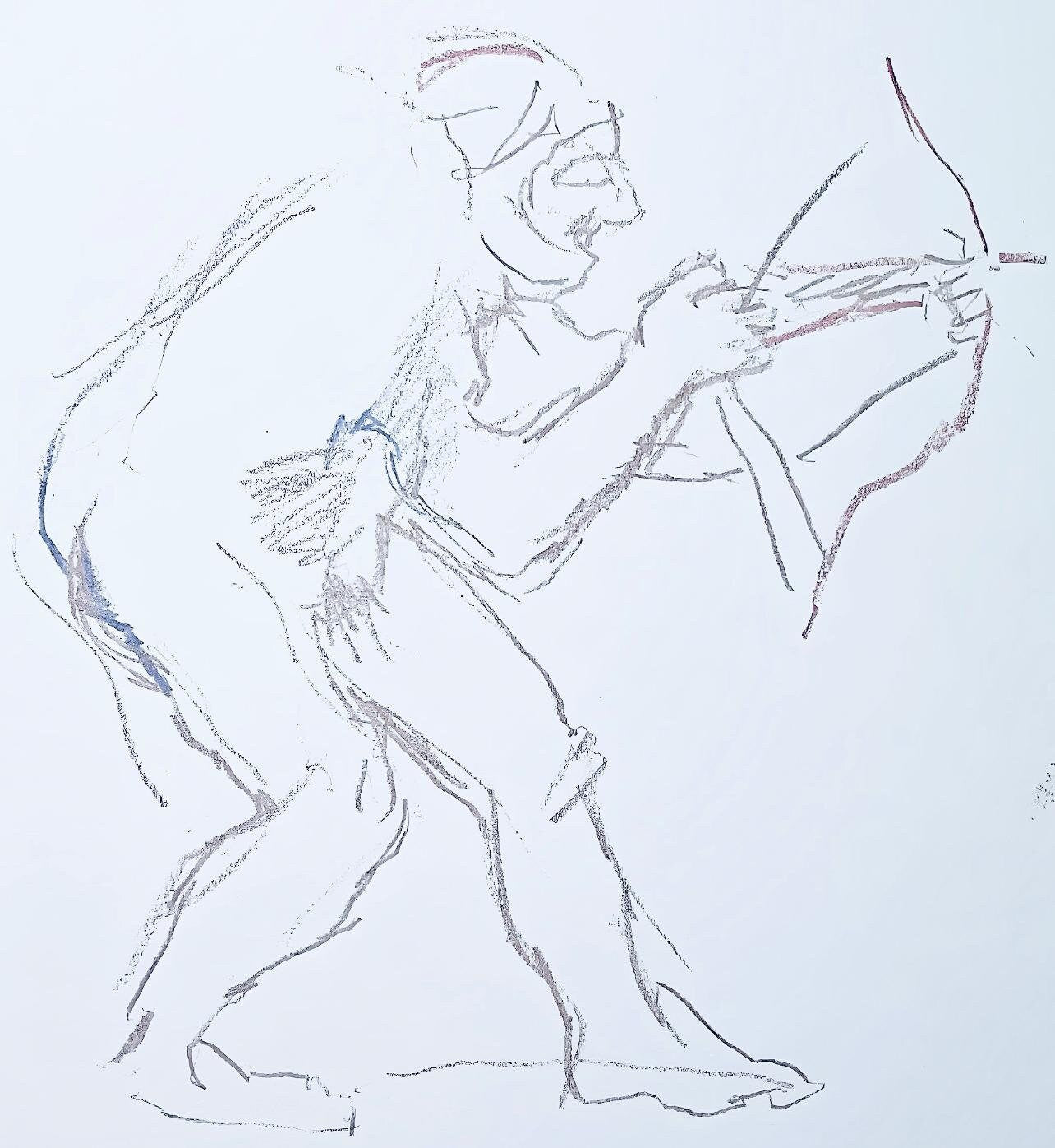 Oskar Kokoschka, Composition, Skizzenbuch der Italienischen Reise 1963, Limited Edition Lithograph