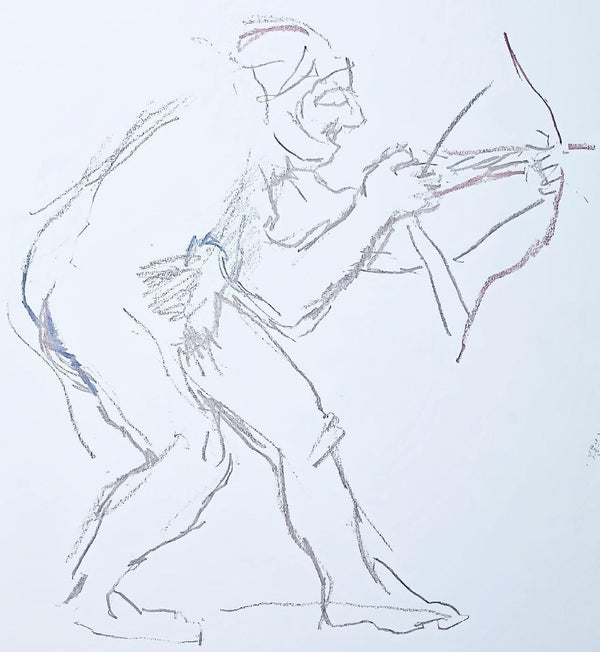 Oskar Kokoschka, Composition, Skizzenbuch der Italienischen Reise 1963, Limited Edition Lithograph