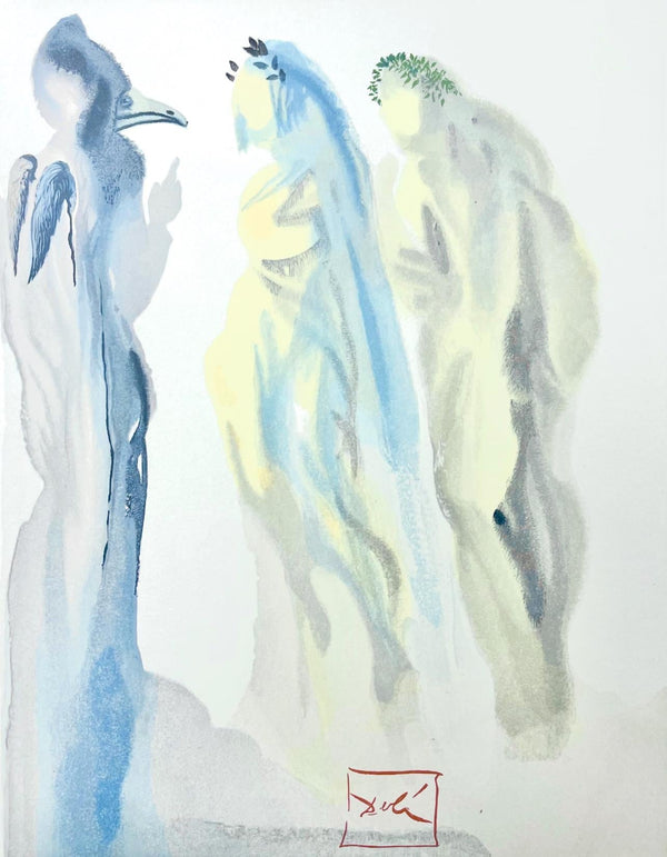 Salvador Dali, Paradies IX (Field 189-200; Michler/Löpsinger 1039-1138), Die Göttliche Komödie, Signed, Limited Edition Woodcut