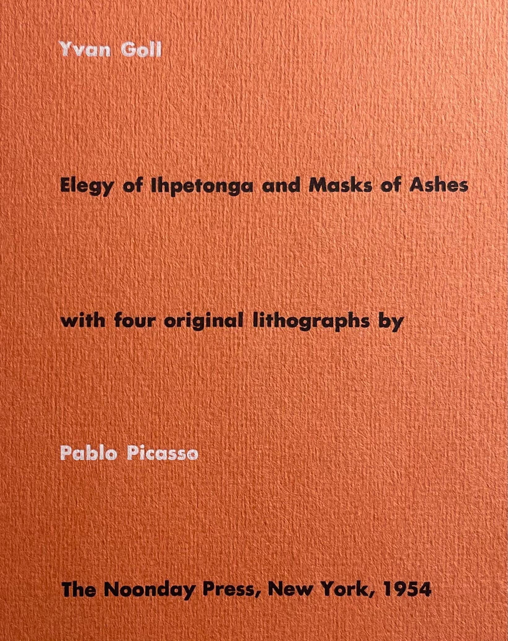 Pablo Picasso, Composition (Bloch 605-608; Mourlot 177; Reuße 519-522), Elegy of Ihpetonga, Limited Edition Lithograph