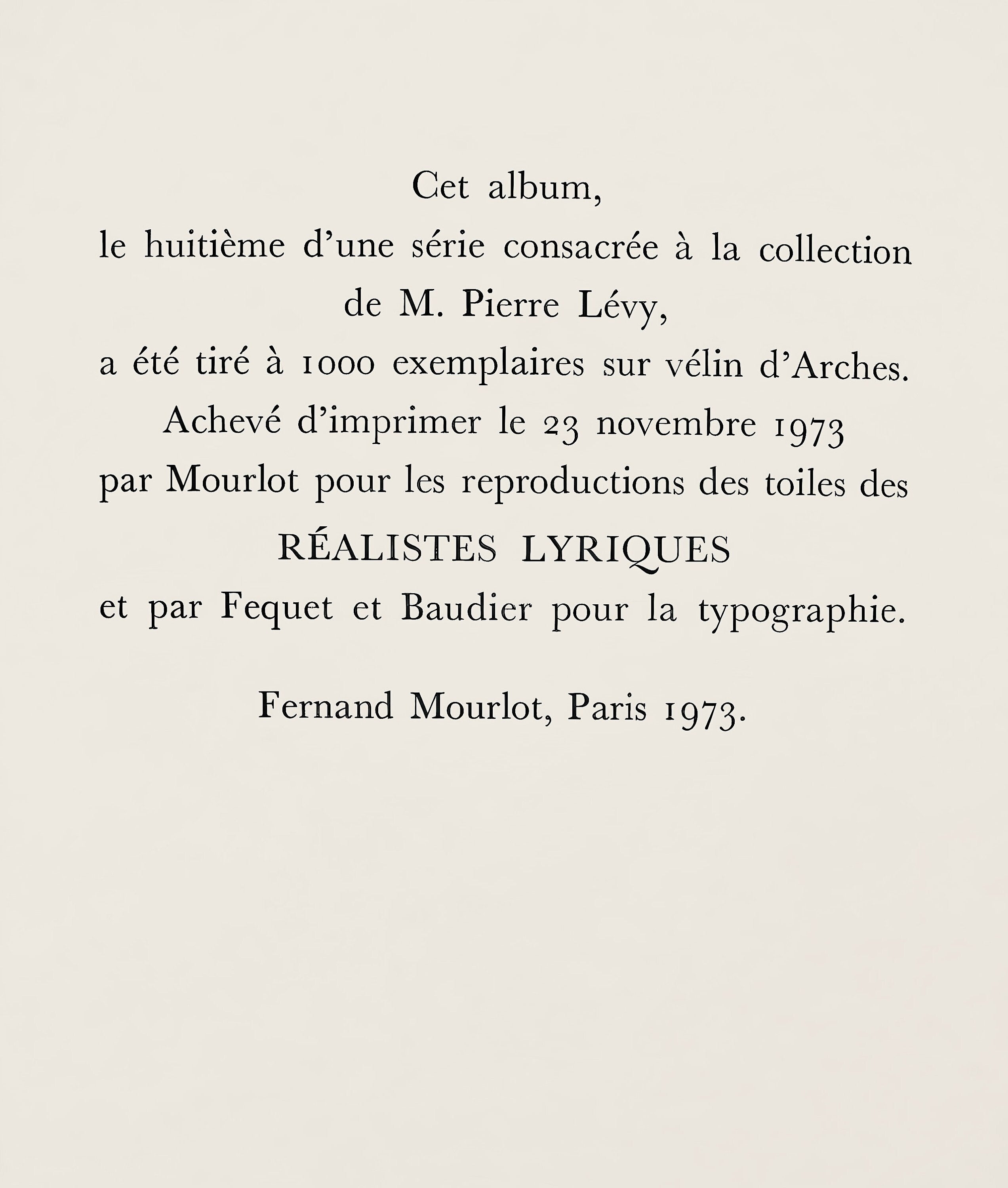 Adolphe Monticelli, Portrait du Maitre M.L., Les Réalistes Lyriques, Collection Pierre Lévy, Limited Edition Lithograph