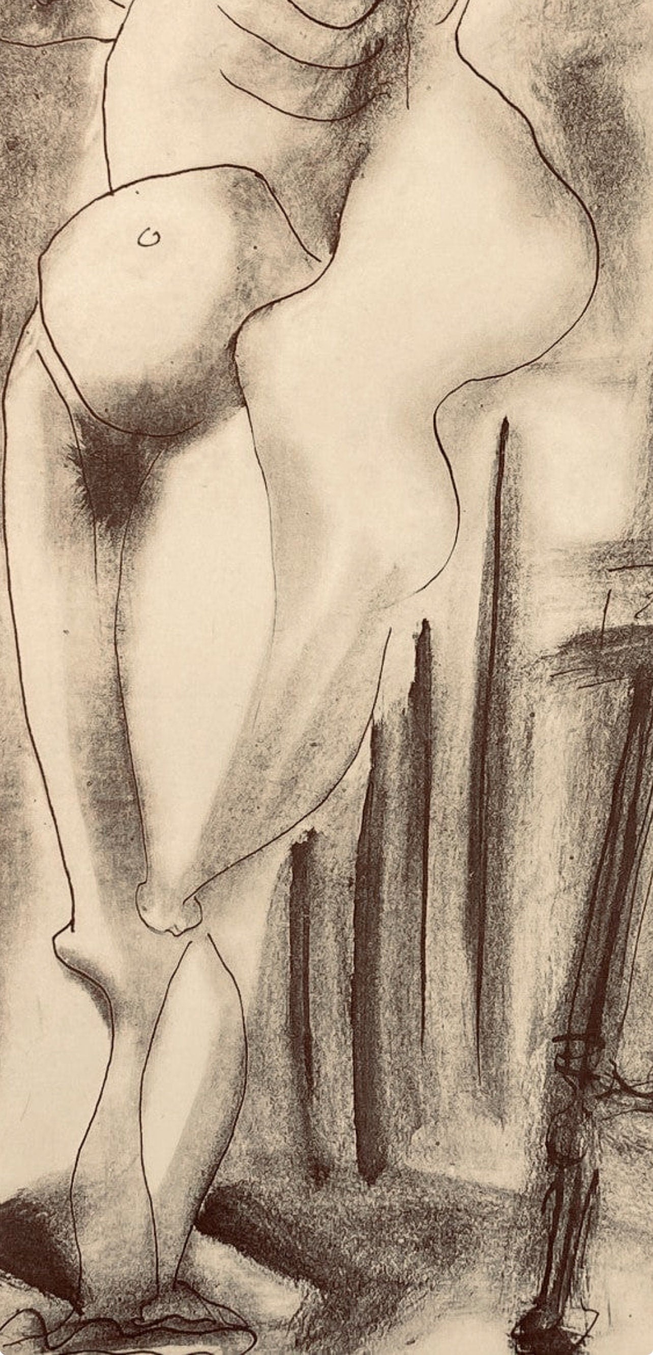 Pablo Picasso, Composition, Carnet de dessins de Picasso, Cahiers d’Art, Limited Edition Lithograph