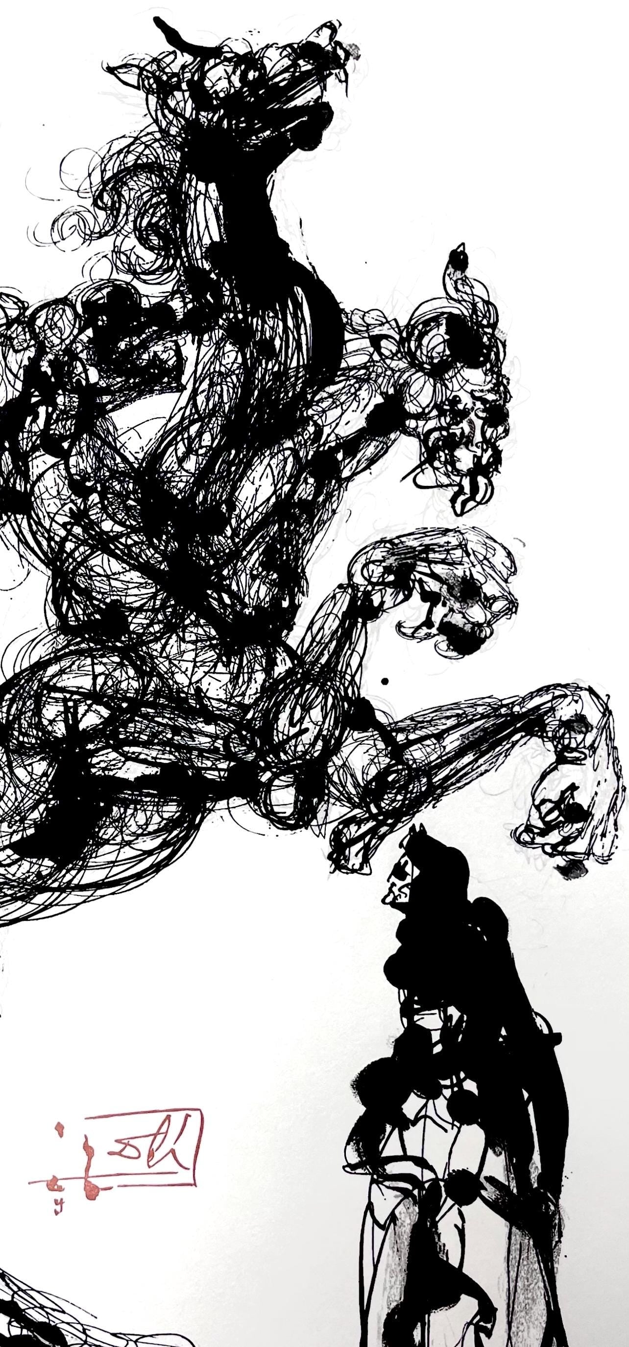 Salvador Dali, Hölle VI (Field 189-200; Michler/Löpsinger 1039-1138), Die Göttliche Komödie, Signed, Limited Edition Woodcut