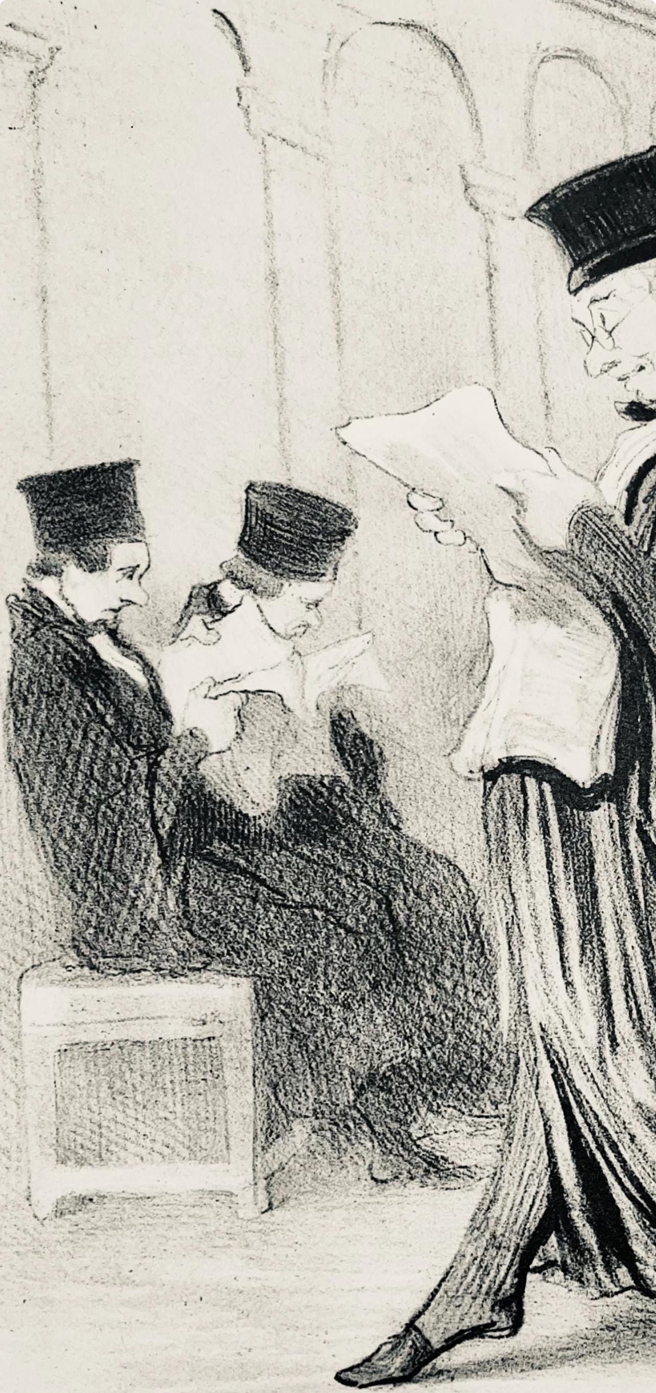 Honoré Daumier, Composition, Honoré Daumier, Law and Justice, Limited Edition Lithograph