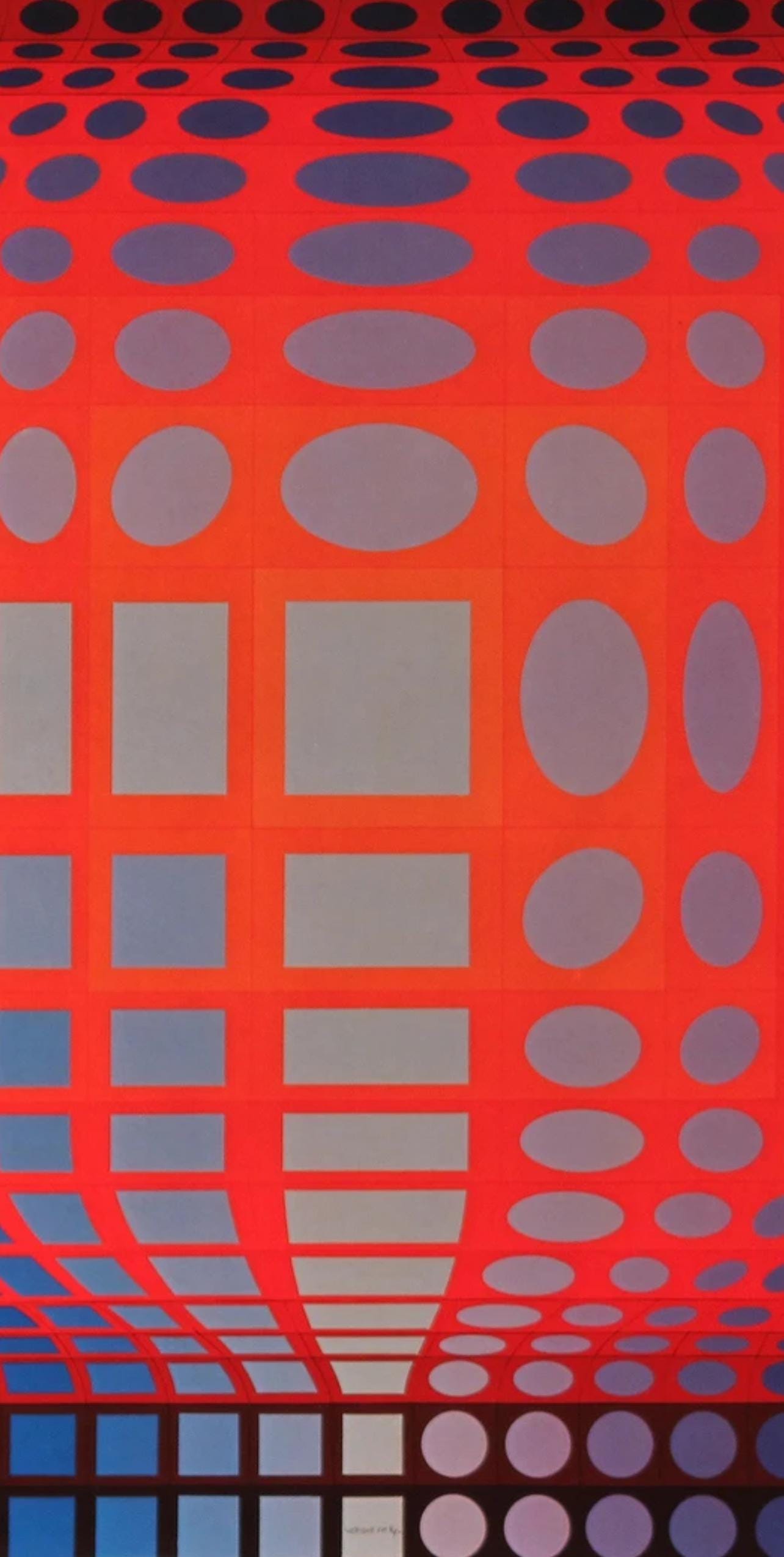 Victor Vasarely, Composition, Progressions I, Limited Edition Héliogravure