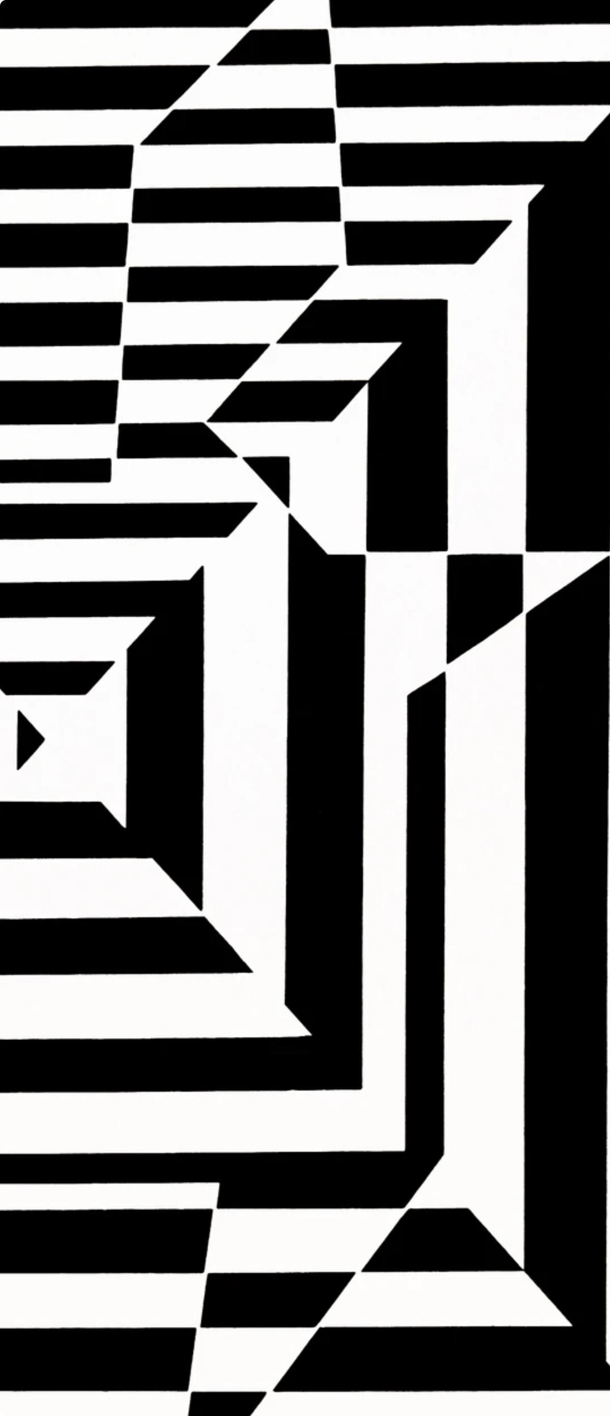 Victor Vasarely, Composition, Linéaires, Limited Edition Héliogravure