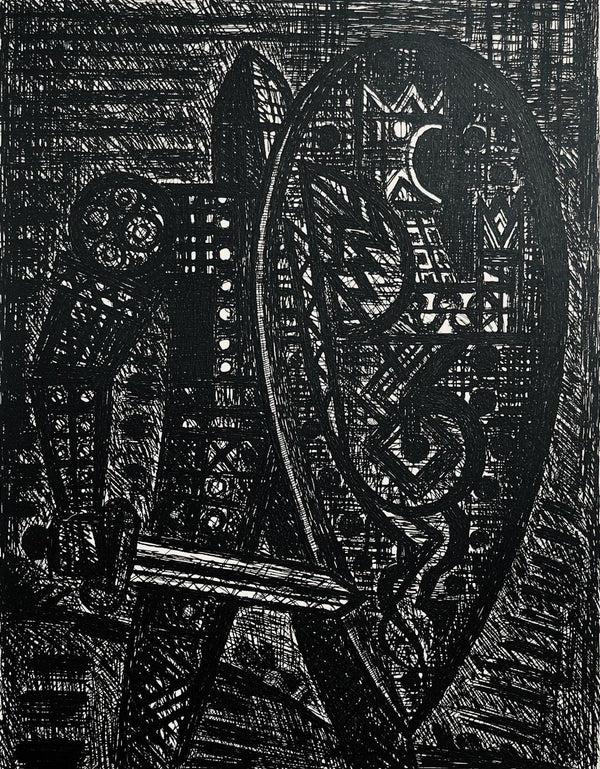 Marcel Gromaire, La Révolte, Scène XX, Shakespeare, Macbeth, Eaux-fortes de Gromaire, Limited Edition Etching