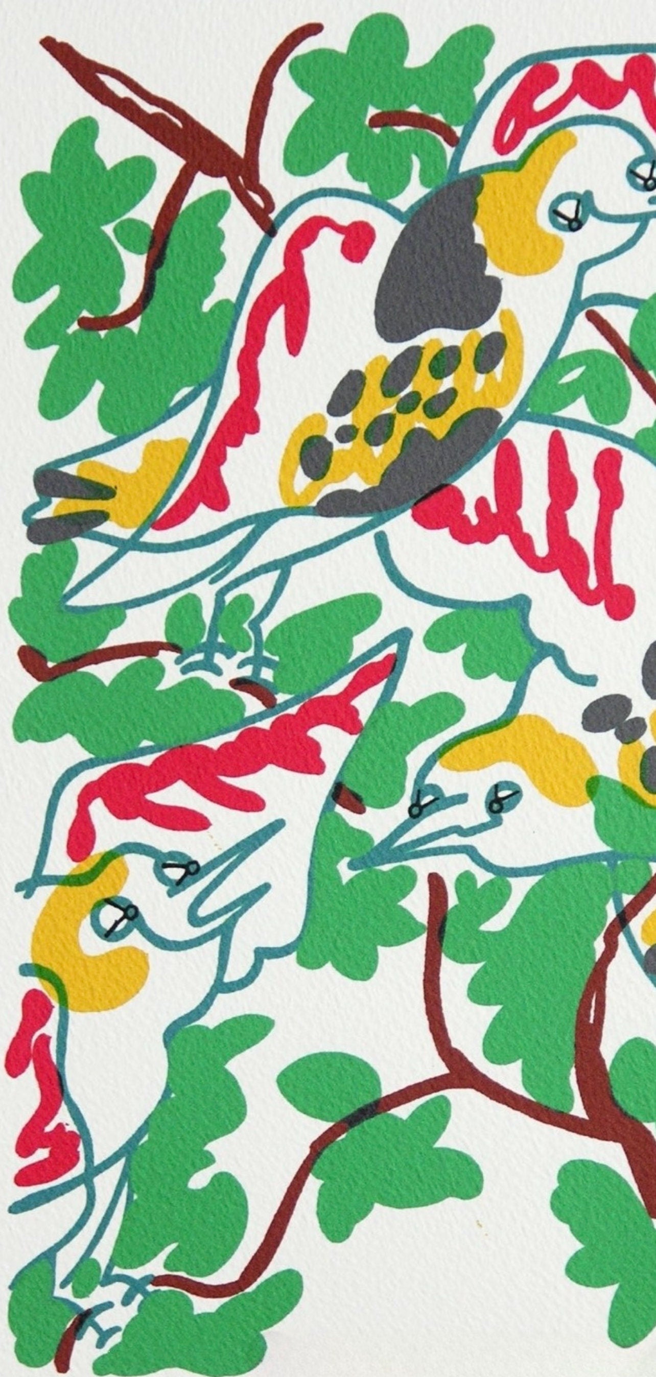 Charles Lapicque, Le chant des oiseaux, Souvenirs et portraits d'artistes, Limited Edition Lithograph