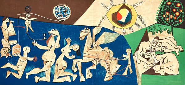 Pablo Picasso, Composition (Cramer 67; Bloch 748; Mourlot 245; Bloch, Books 66), La Guerre et la Paix, Limited Edition Lithograph