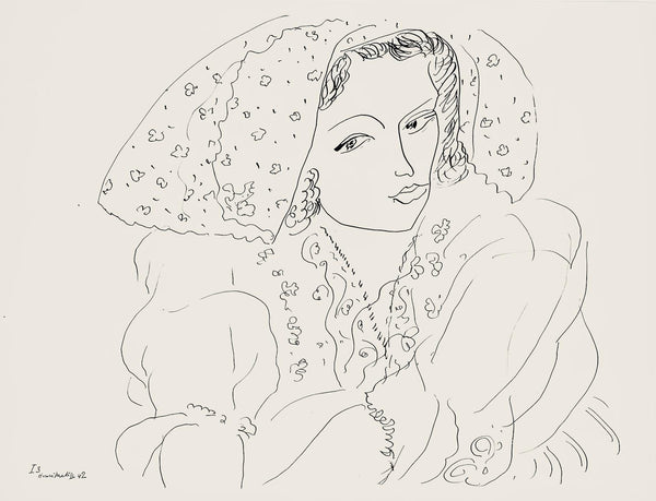 Henri Matisse, Série I, var. 3 (Duthuit 9), Henri Matisse, Dessins, Thèmes et variations, Limited Edition Lithograph