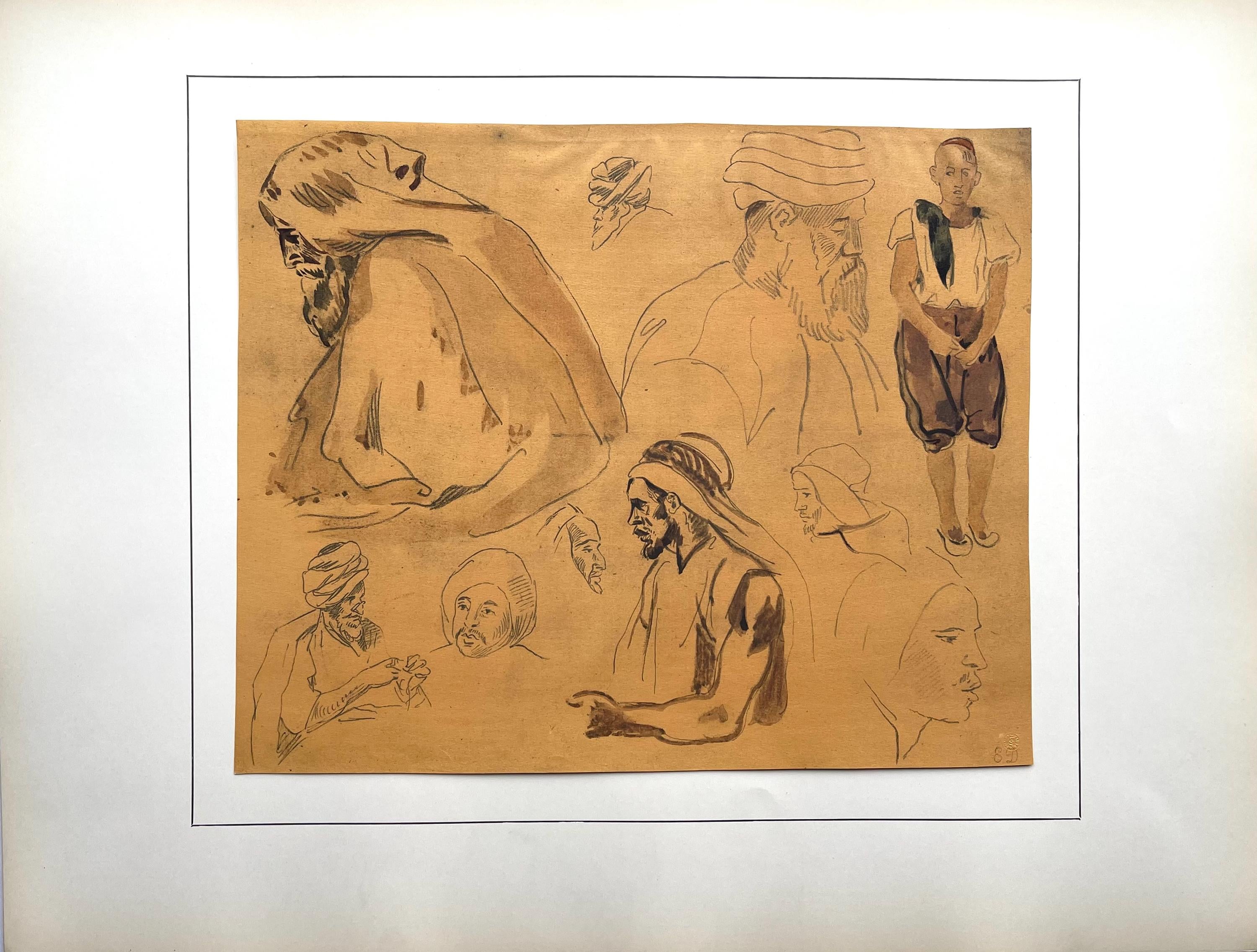 Eugène Delacroix, Composition, Trente et un Dessins et Aquarelles du Maroc, Limited Edition Lithograph