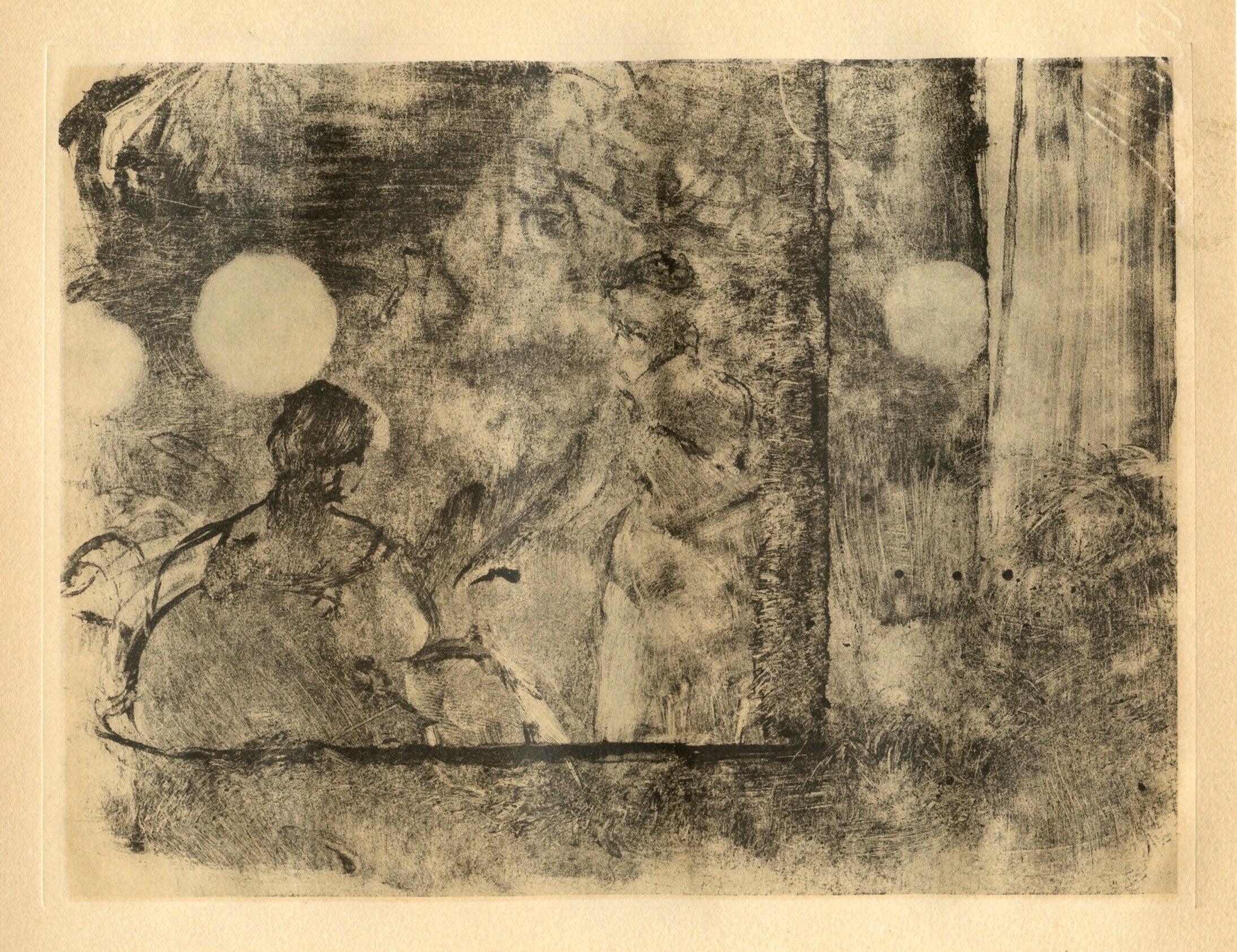 Edgar Degas, Cafe-Concert, E. Degas Monotypes, Limited Edition Monotype