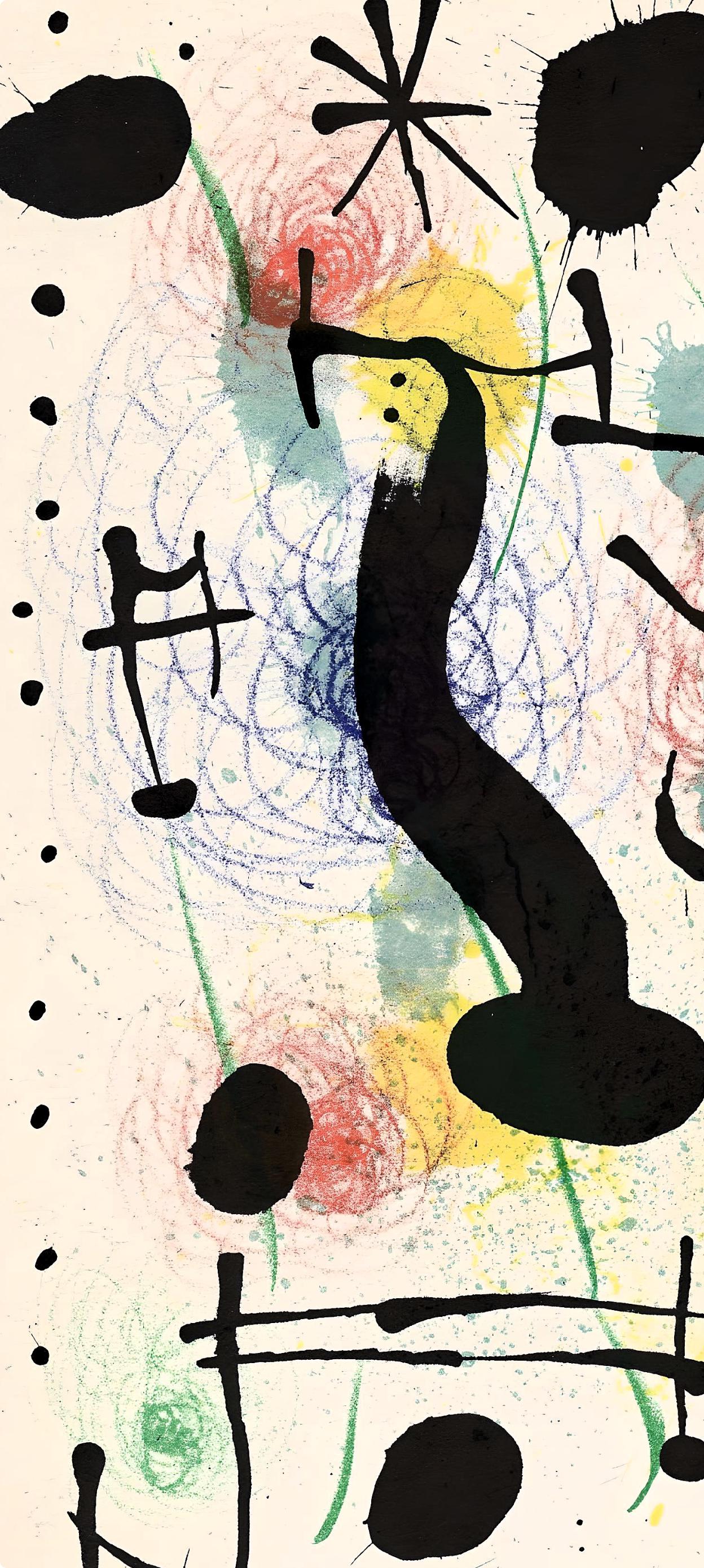 Joan Miró, Composition (Mourlot 551; Cramer 118), Derrière le miroir, Limited Edition Lithograph