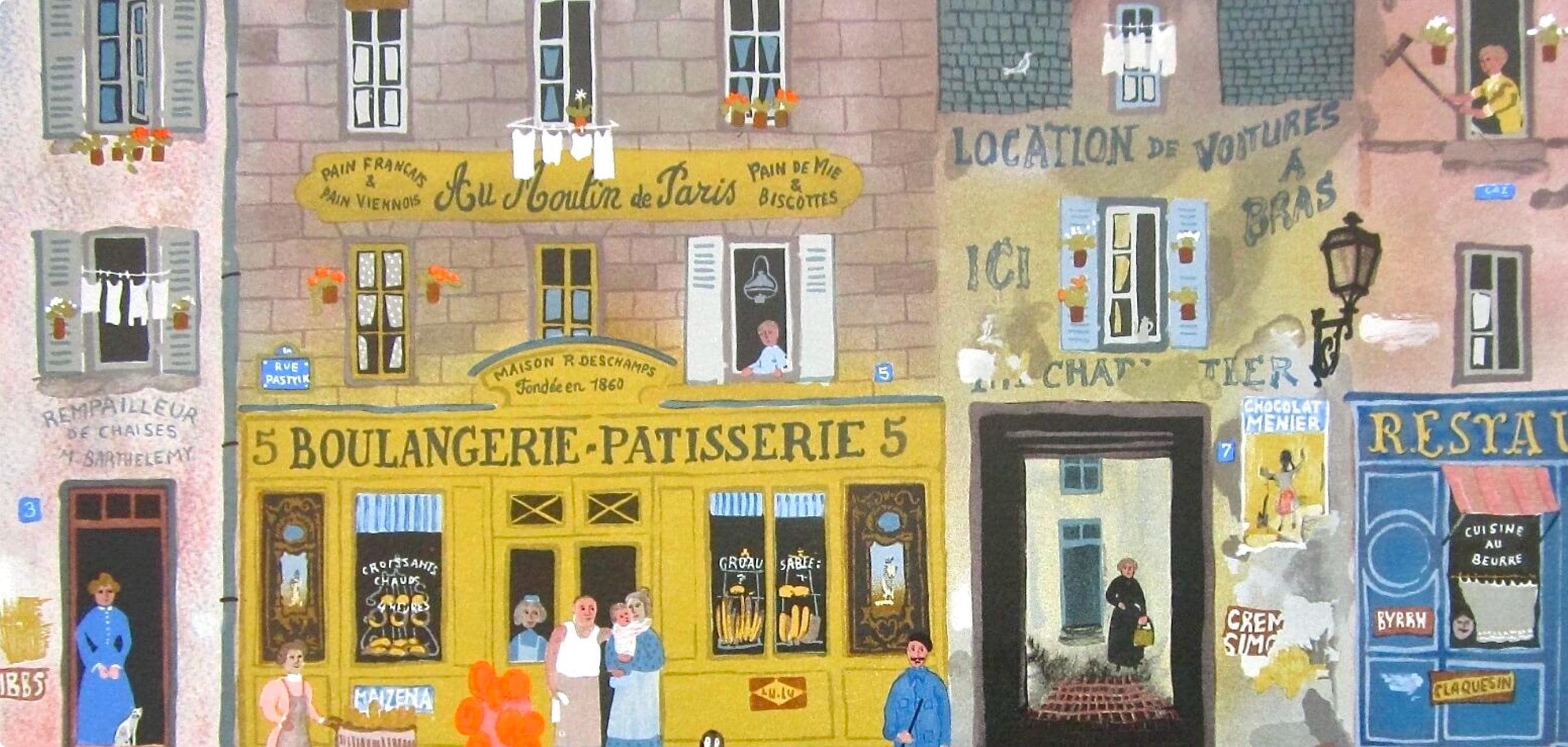 Michel Delacroix, Au Moulin de Paris, Limited Edition Lithograph