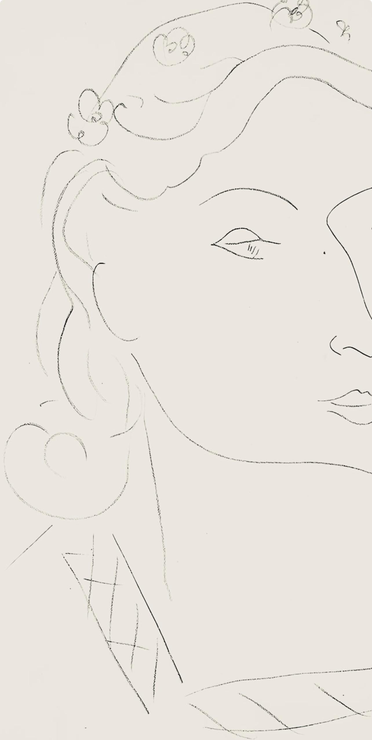 Henri Matisse, Série O, var. 11 (Duthuit 9), Henri Matisse, Dessins, Thèmes et variations, Limited Edition Lithograph