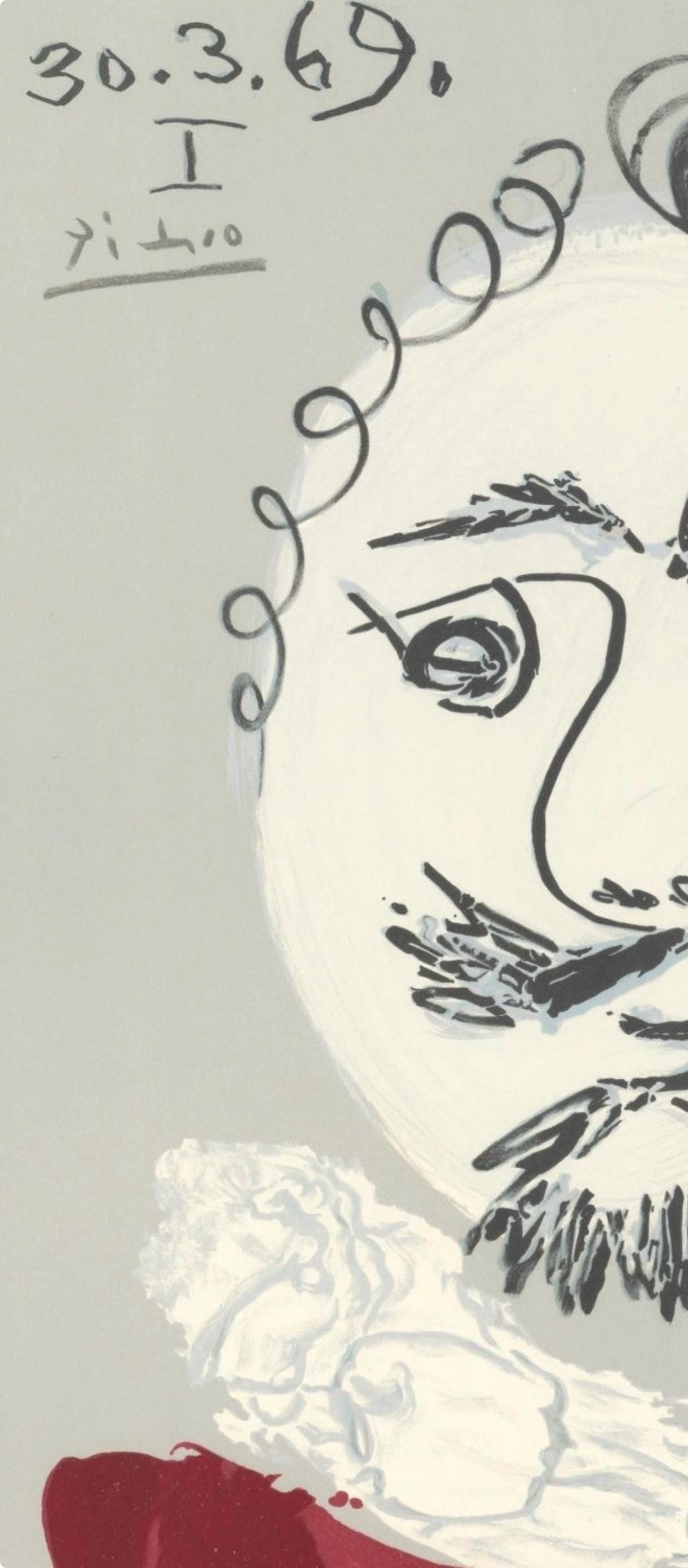 Pablo Picasso, Composition (Orozco 207-261), Vingt-Neuf Portraits Imaginaires, Limited Edition Lithograph