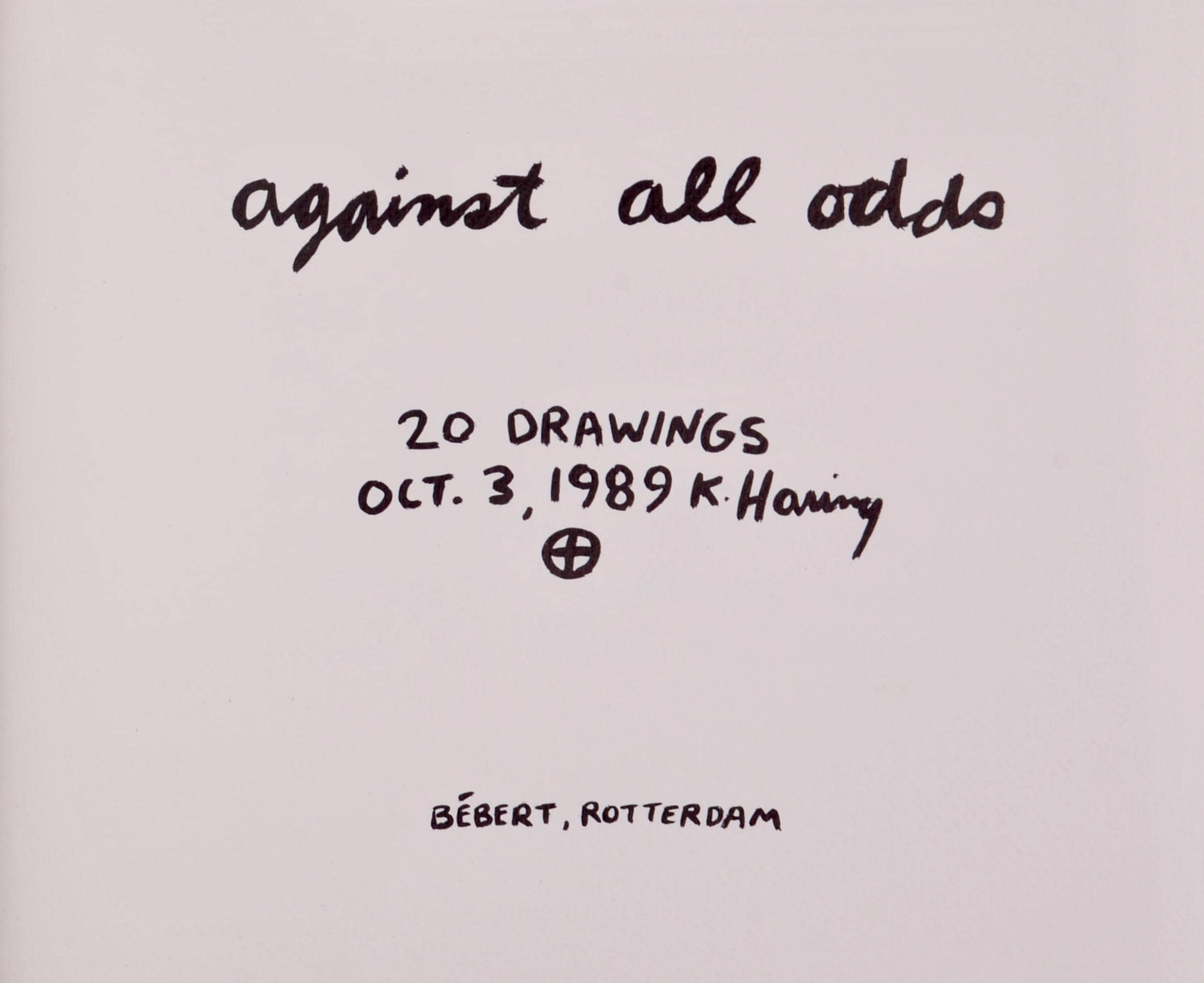 Keith Haring, Composition, Against All Odds, Limited Edition Lithograph