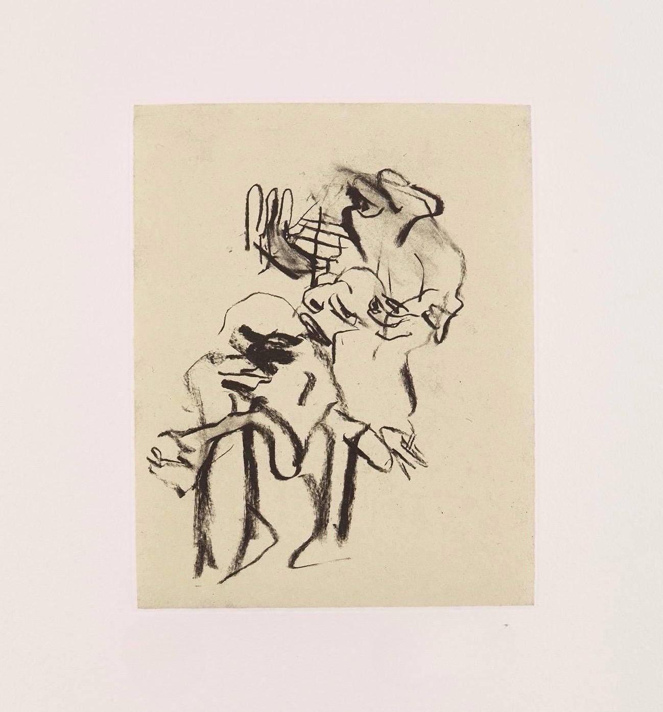 Willem de Kooning, Composition, Poems, Limited Edition Lithograph
