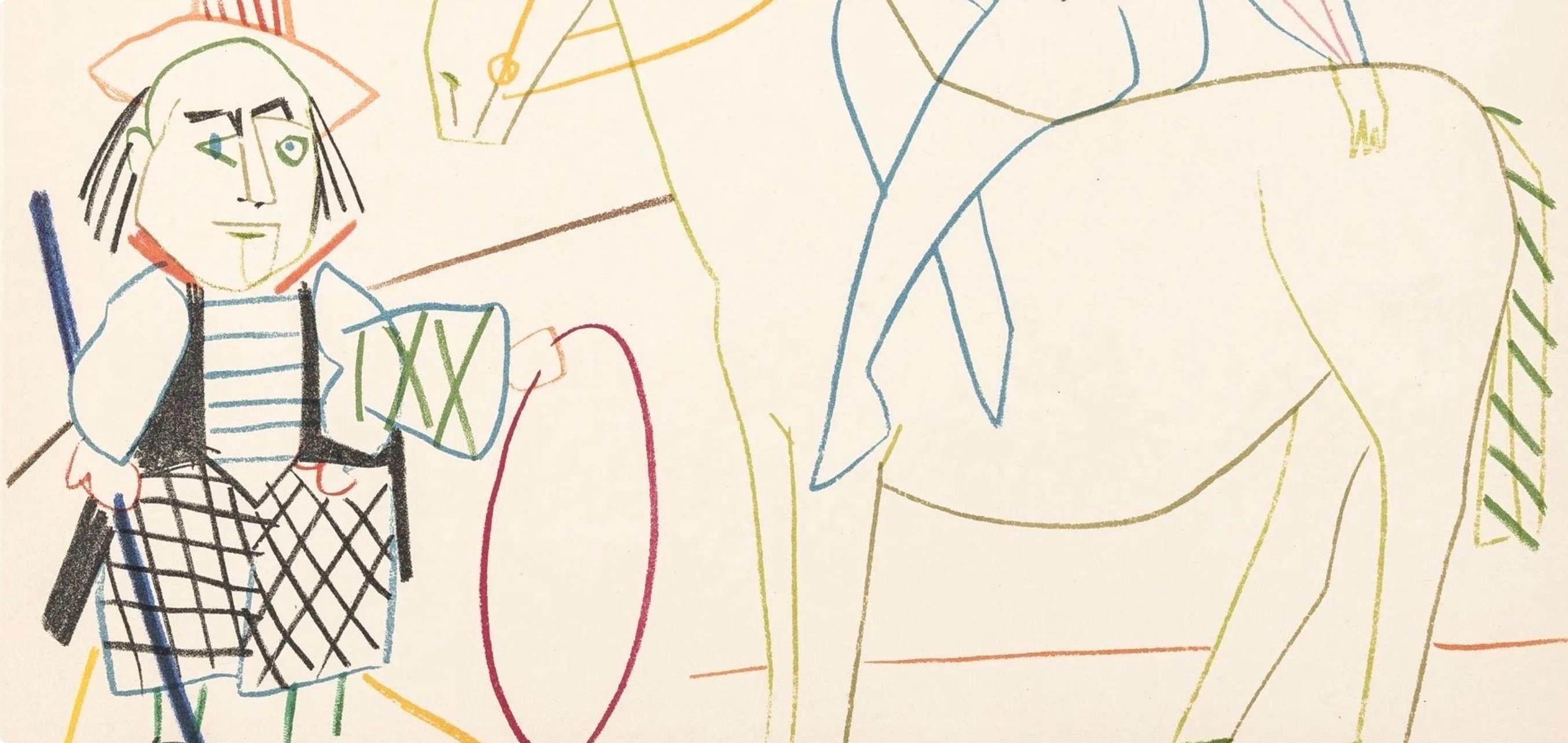 Pablo Picasso, Composition, Picasso and the Human Comedy, Verve: Revue Artistique et Littéraire, Limited Edition Lithograph