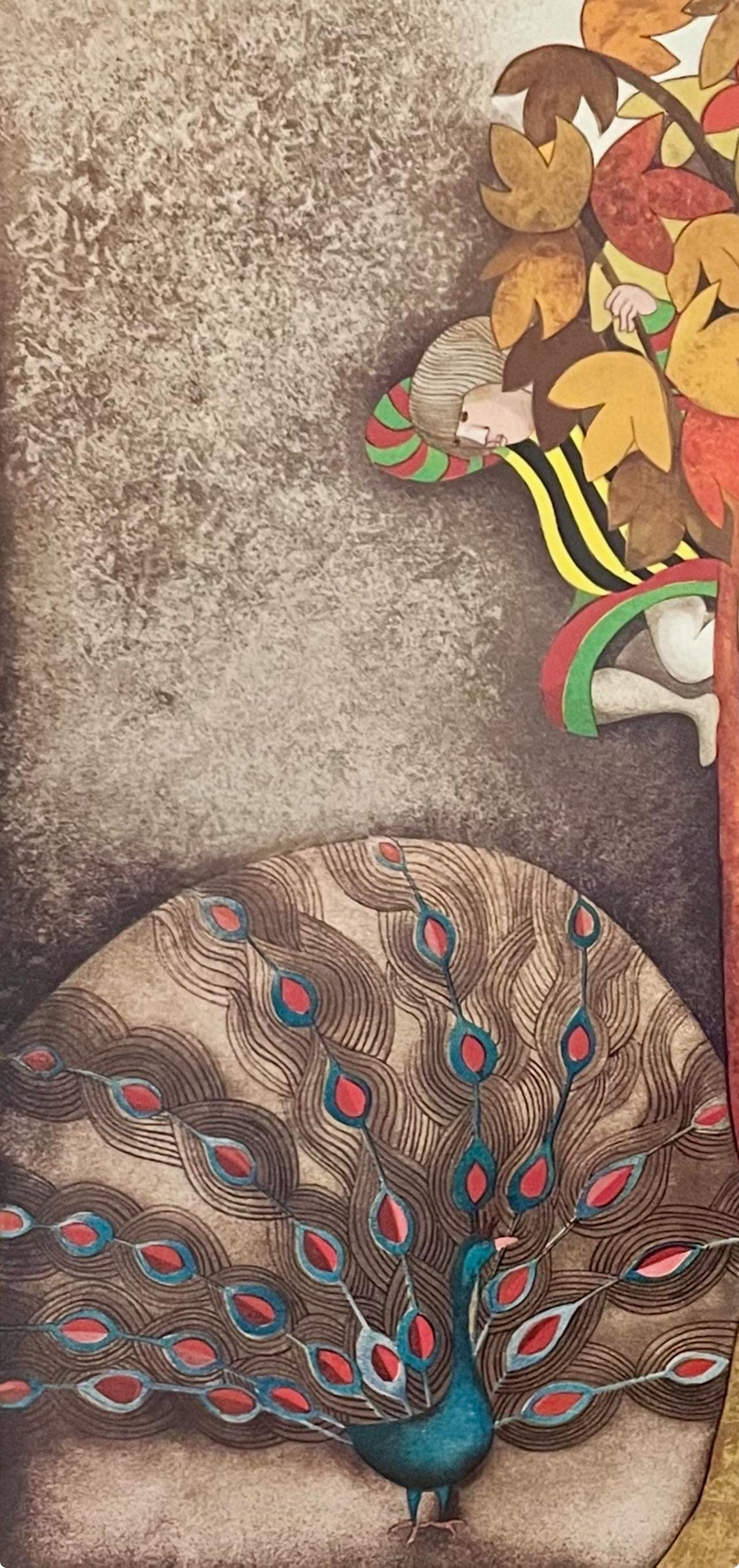 Graciela Rodo Boulanger, A Peacock for Sophie, Original Edition Offset Lithograph