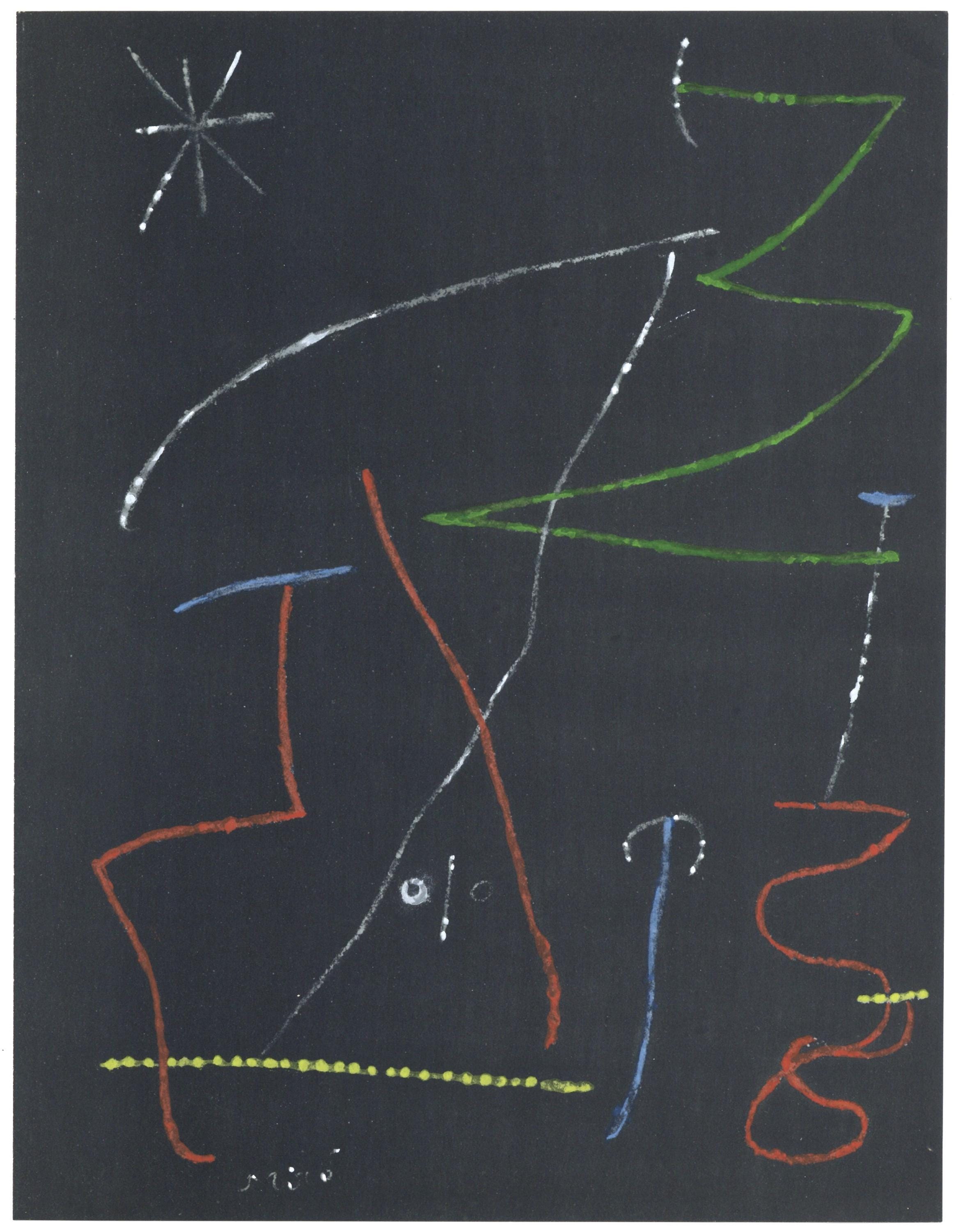 Joan Miró, Composition, XXe siècle, Limited Edition Lithograph
