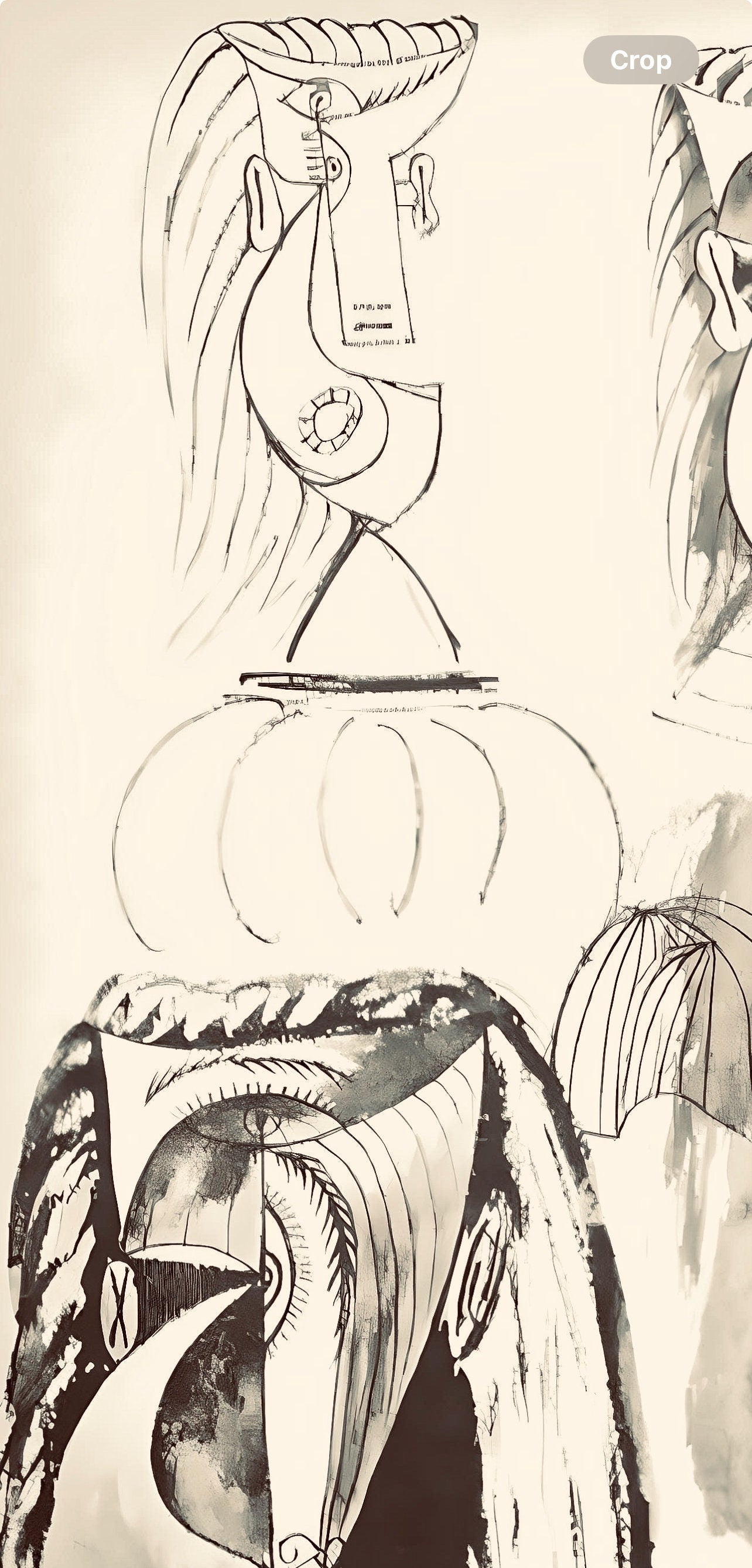 Pablo Picasso, Composition, Carnet de dessins de Picasso, Cahiers d’Art, Limited Edition Lithograph