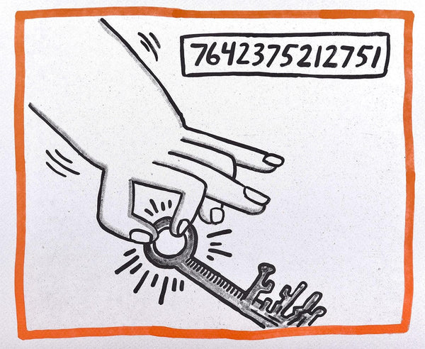 Keith Haring, Composition, Against All Odds, Limited Edition Lithograph