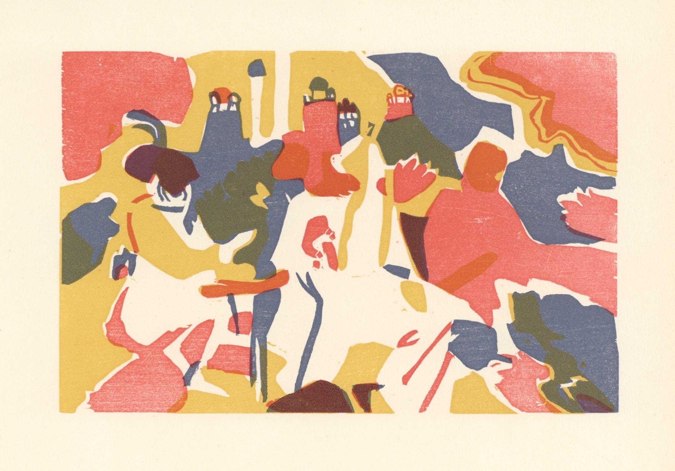 Wassily Kandinsky, Orientalisches (Roethel 10), XXe siècle, Limited Edition Woodcut