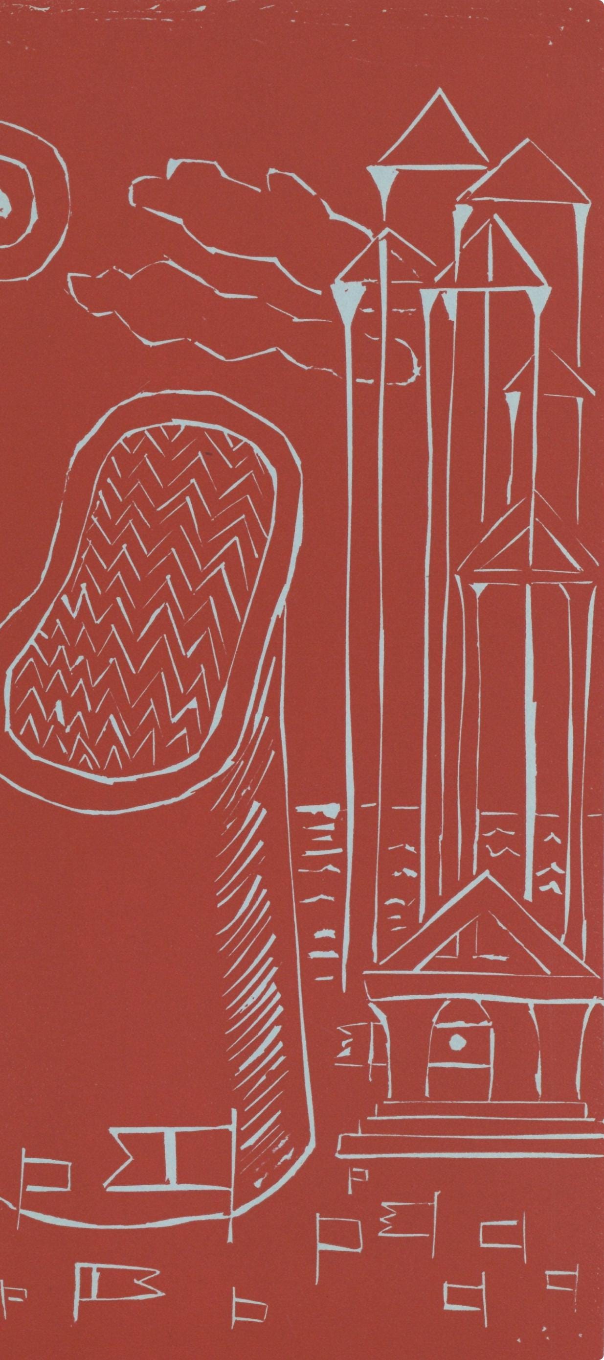 Giorgio De Chirico, Composition, XXe siècle, Limited Edition Linocut