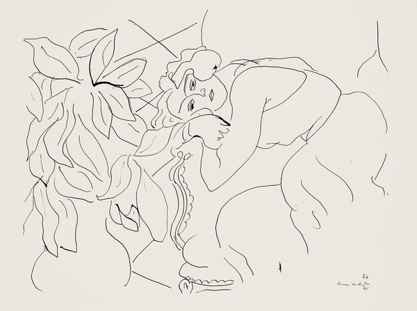 Henri Matisse, Série C, var. 4 (Duthuit 9), Henri Matisse, Dessins, Thèmes et variations, Limited Edition Lithograph