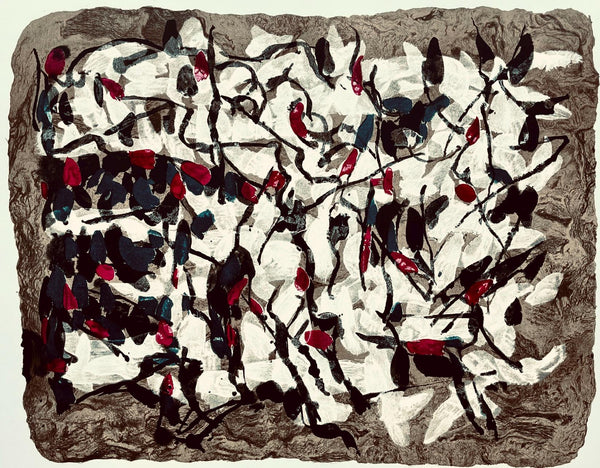Jean-Paul Riopelle, Composition, Derrière le miroir, Limited Edition Lithograph