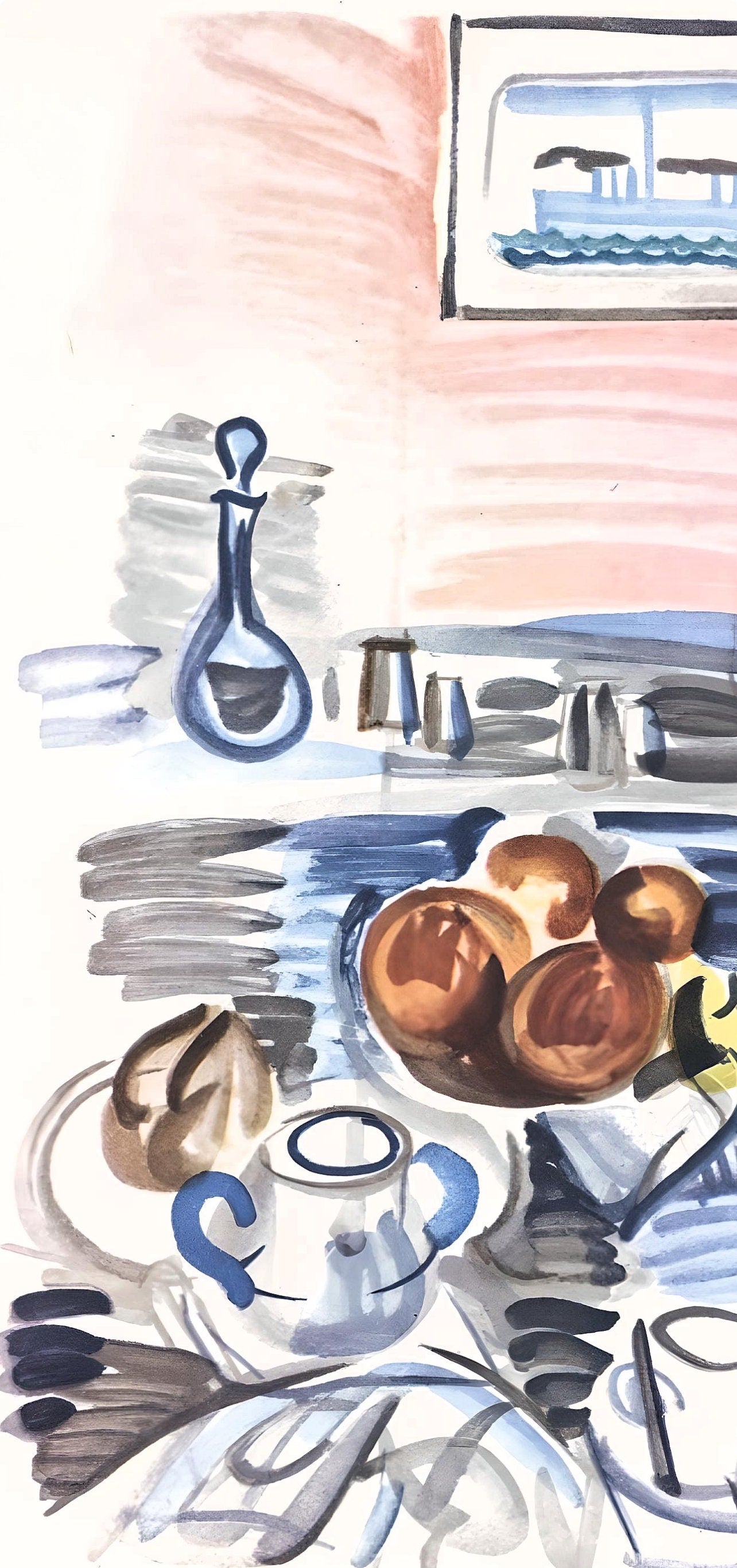 Raoul Dufy, Déjeuner de Cassis, Vacances forcées