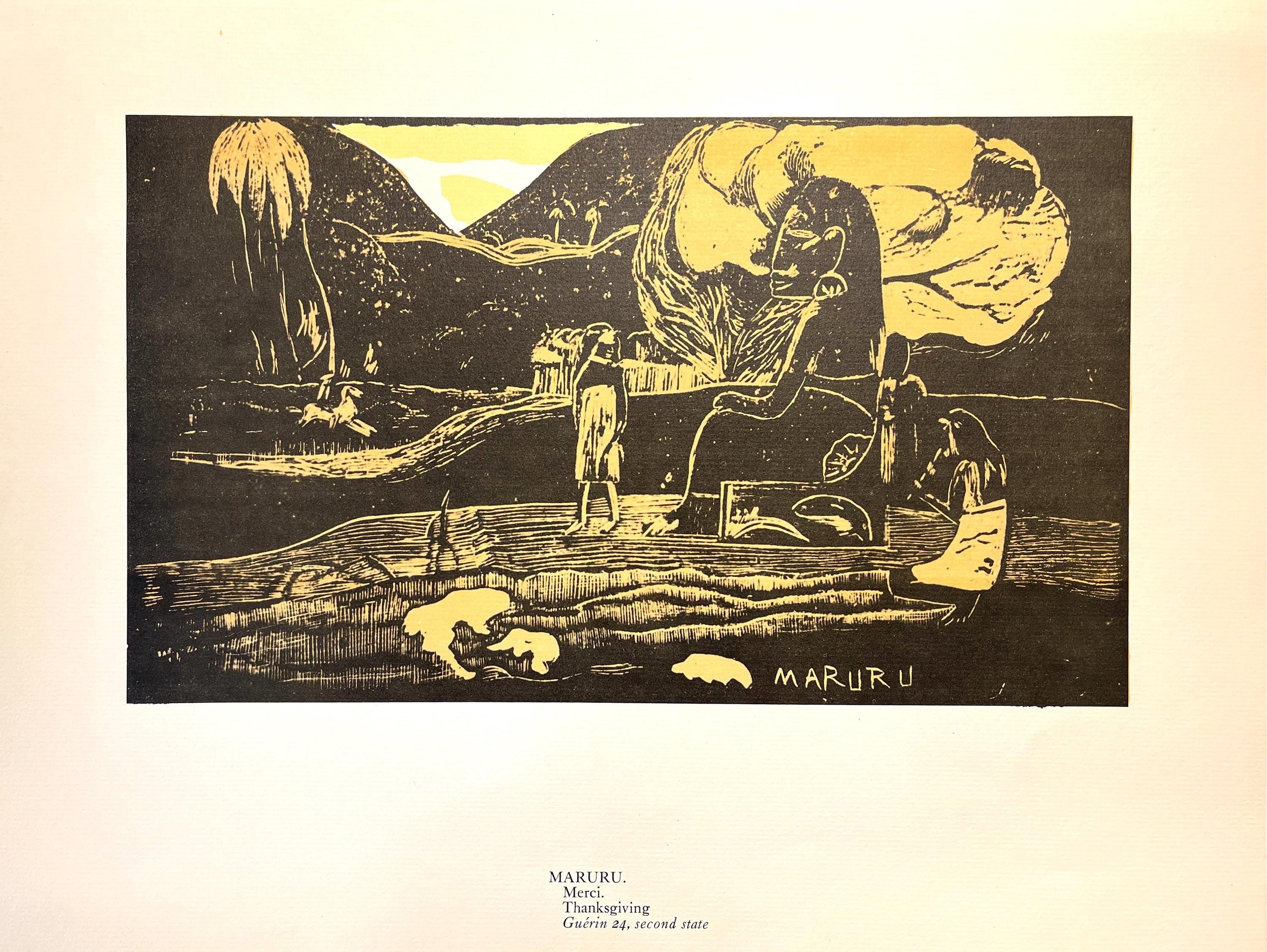 Paul Gauguin, Offerings of Gratitude (Maruru), Gauguin, Limited Edition Woodcut