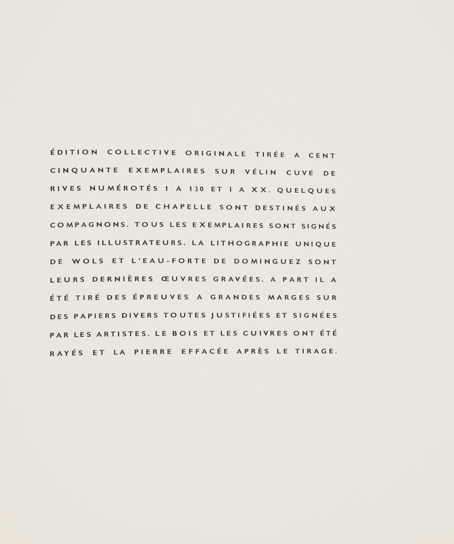 Valentin Hugo, Composition, Feuilles éparses, Limited Edition Etching