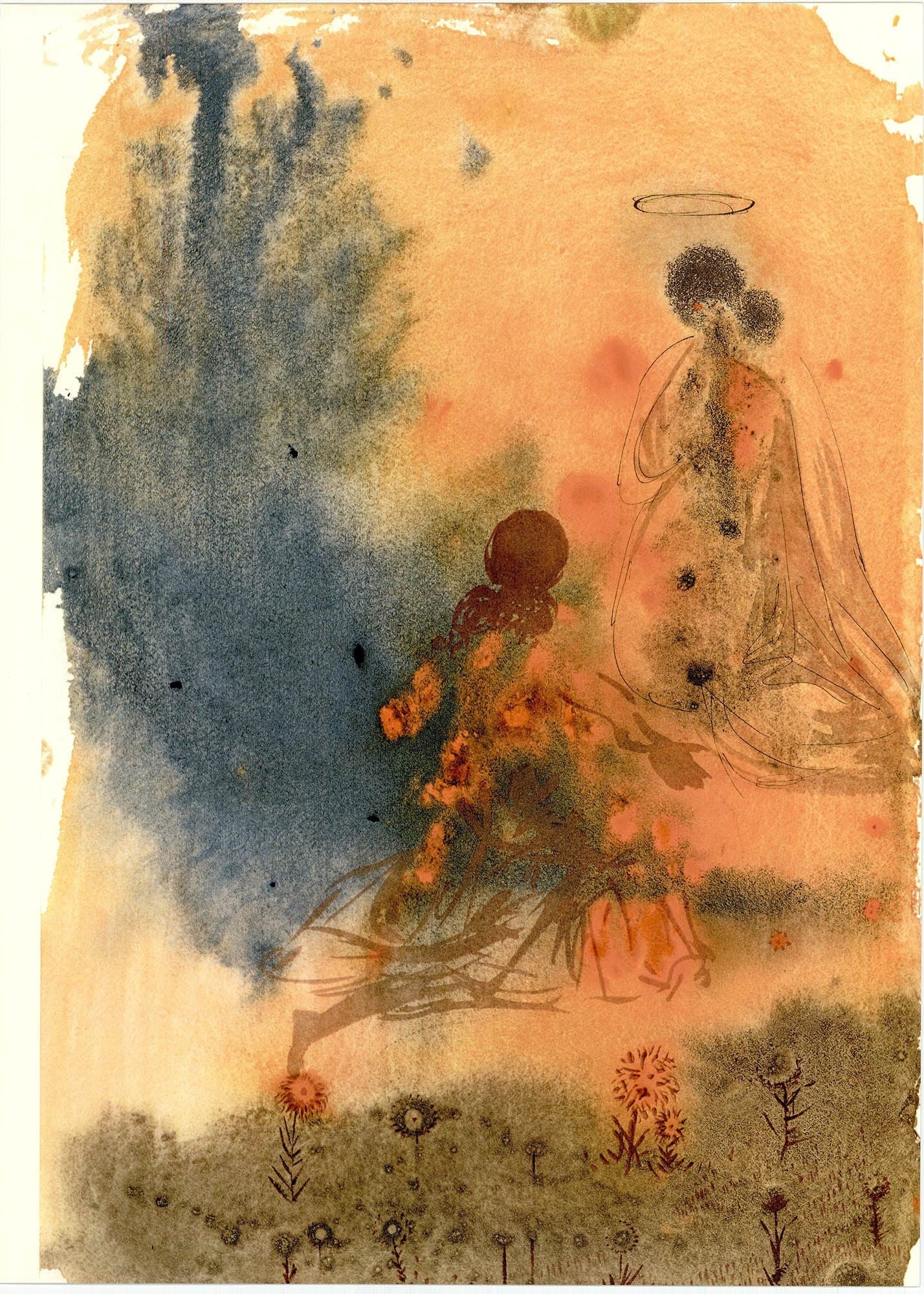 Salvador Dali, Composition (Michler/Löpsinger 1600; Field 69-3), Biblia Sacra, Limited Edition Lithograph