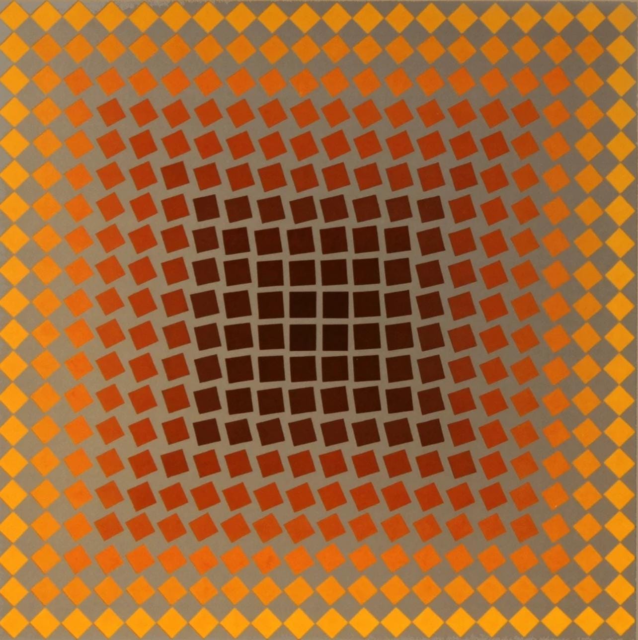Victor Vasarely, Composition, CTA 102, Limited Edition Héliogravure