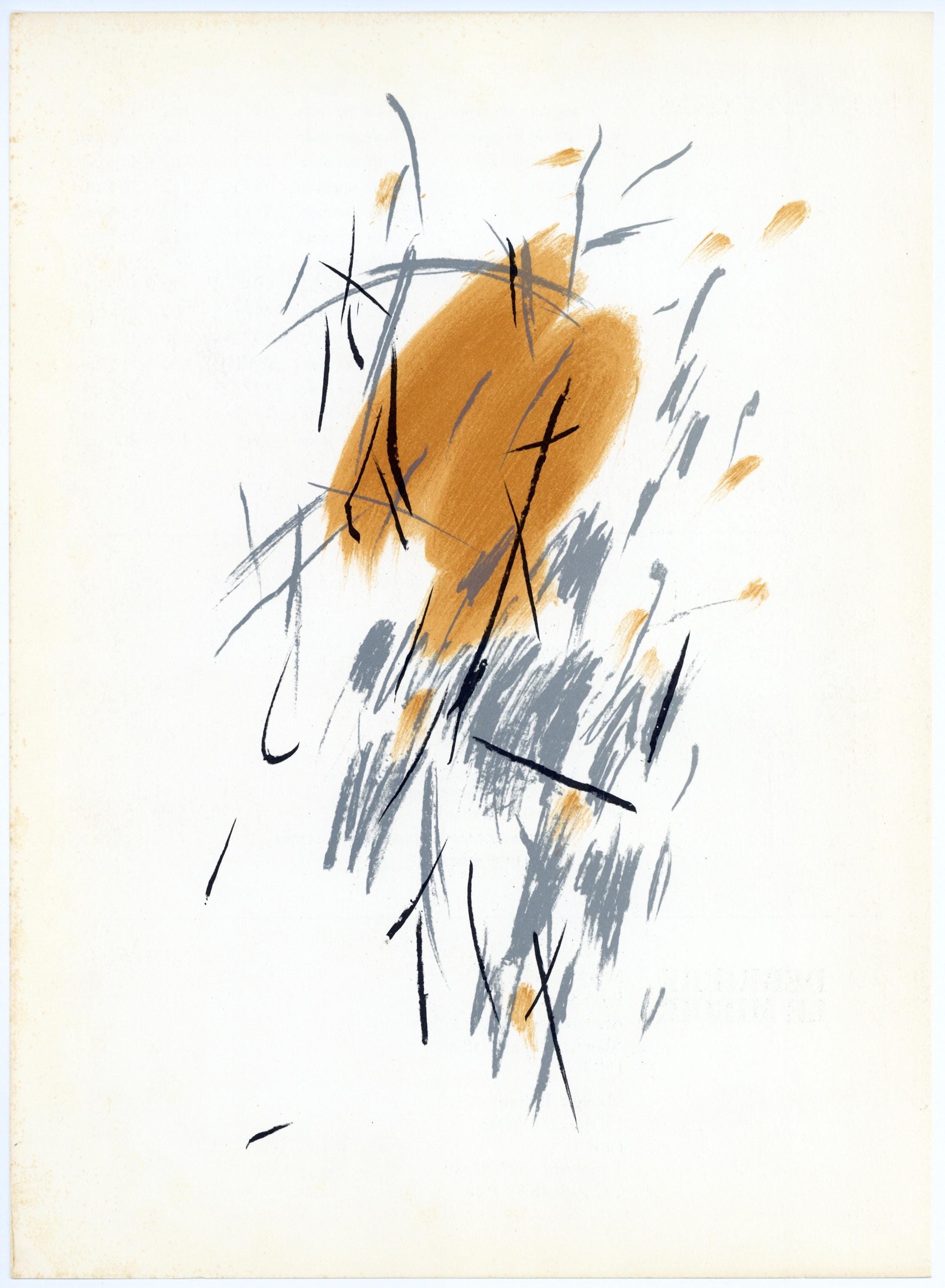 Jean Bazaine, Composition, Derrière le miroir, Limited Edition Lithograph
