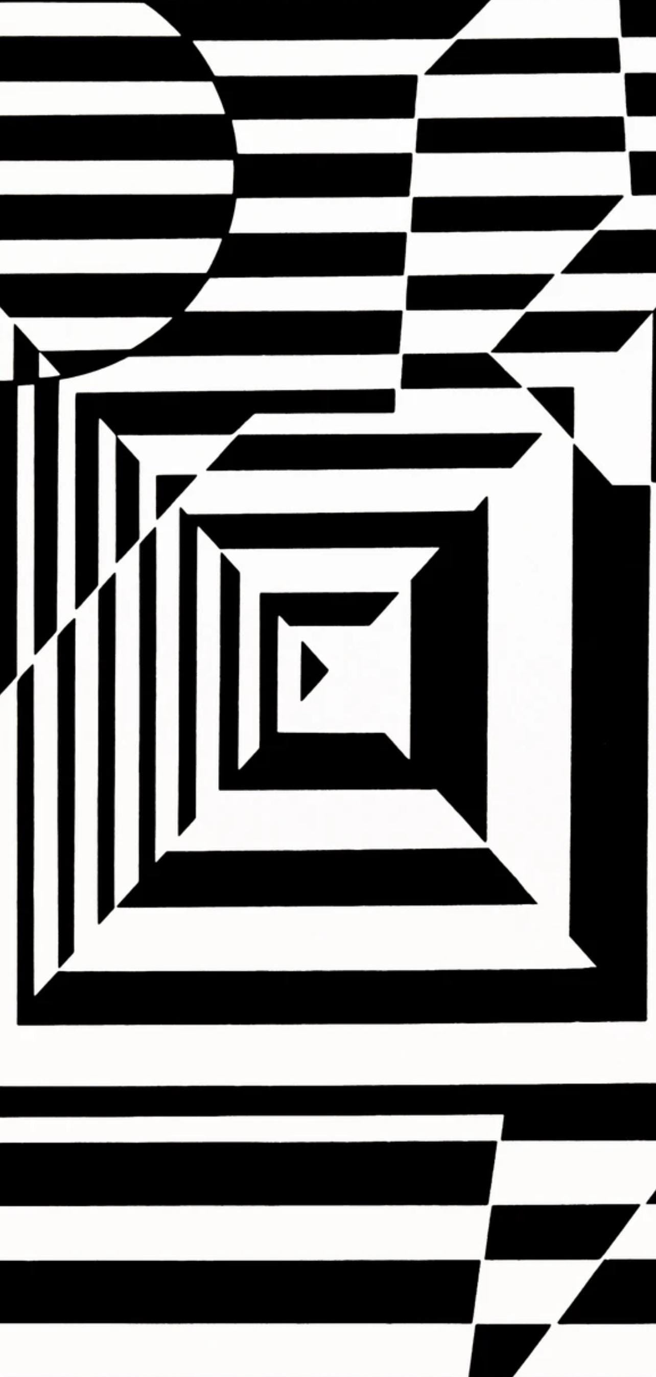 Victor Vasarely, Composition, Linéaires, Limited Edition Héliogravure