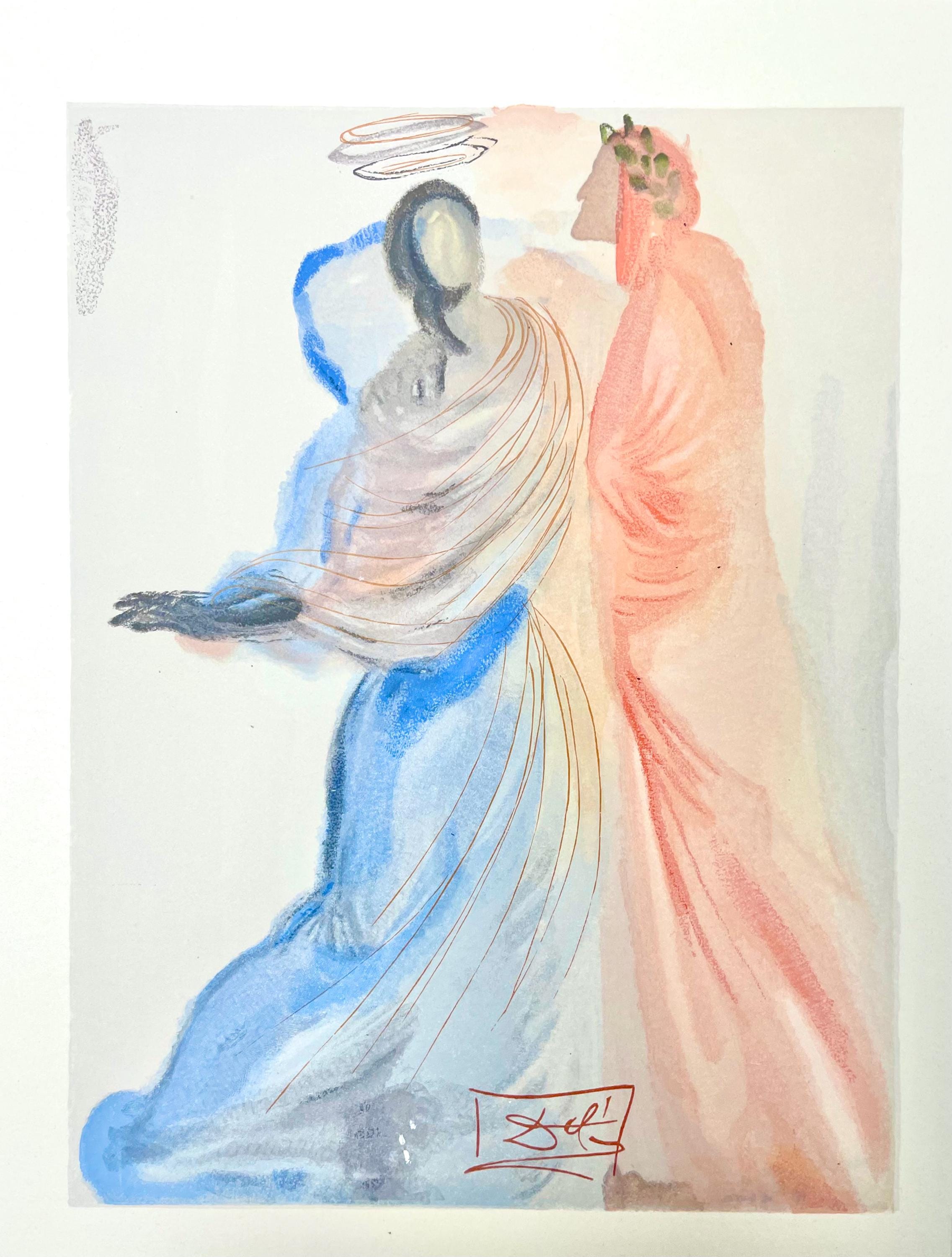 Salvador Dali, Paradies XIX (Field 189-200; Michler/Löpsinger 1039-1138), Die Göttliche Komödie, Signed, Limited Edition Woodcut