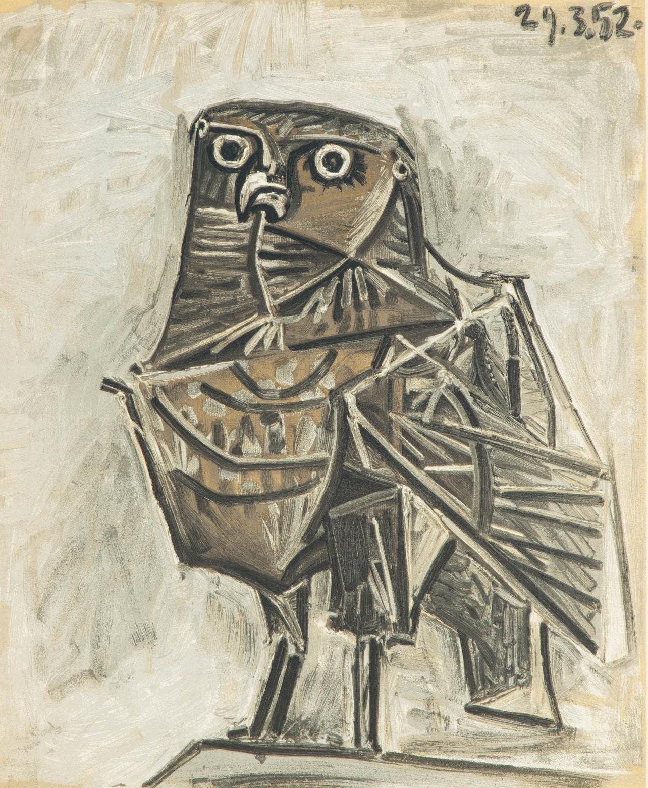 Pablo Picasso, Composition (Cramer 67; Bloch 748; Mourlot 245; Bloch, Books 66), La Guerre et la Paix, Limited Edition Lithograph