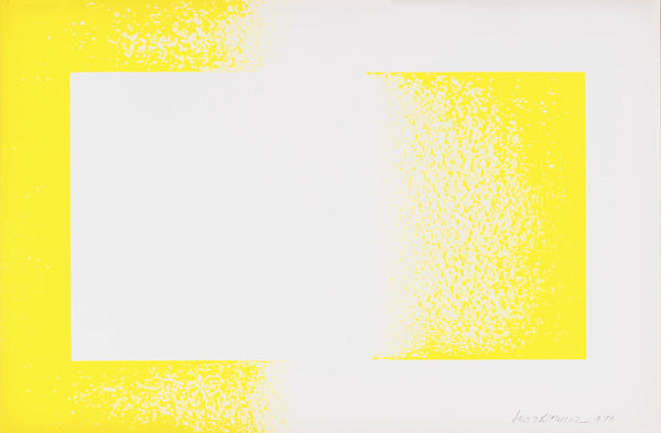 Richard Anuszkiewicz, Yellow Reversed, Art in America, Limited Edition Lithograph