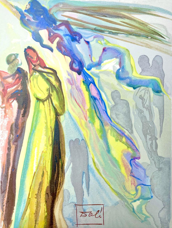 Salvador Dali, Paradies XIVII (Field 189-200; Michler/Löpsinger 1039-1138), Die Göttliche Komödie, Signed, Limited Edition Woodcut